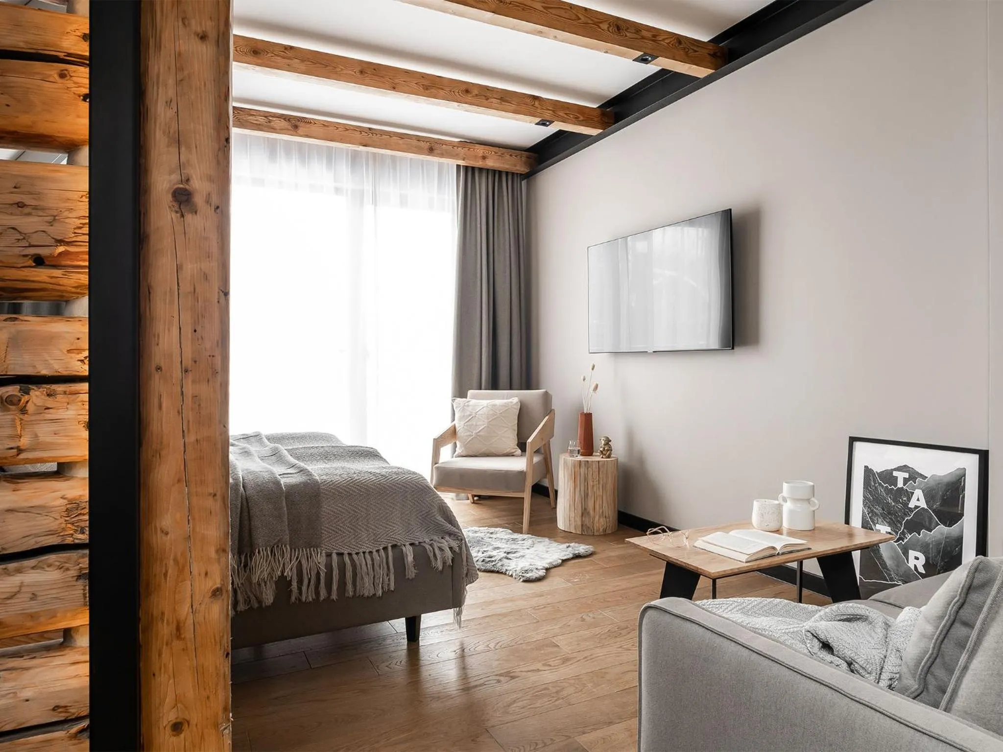 TV and multimedia, Bed in Villa T Apartments & SPA