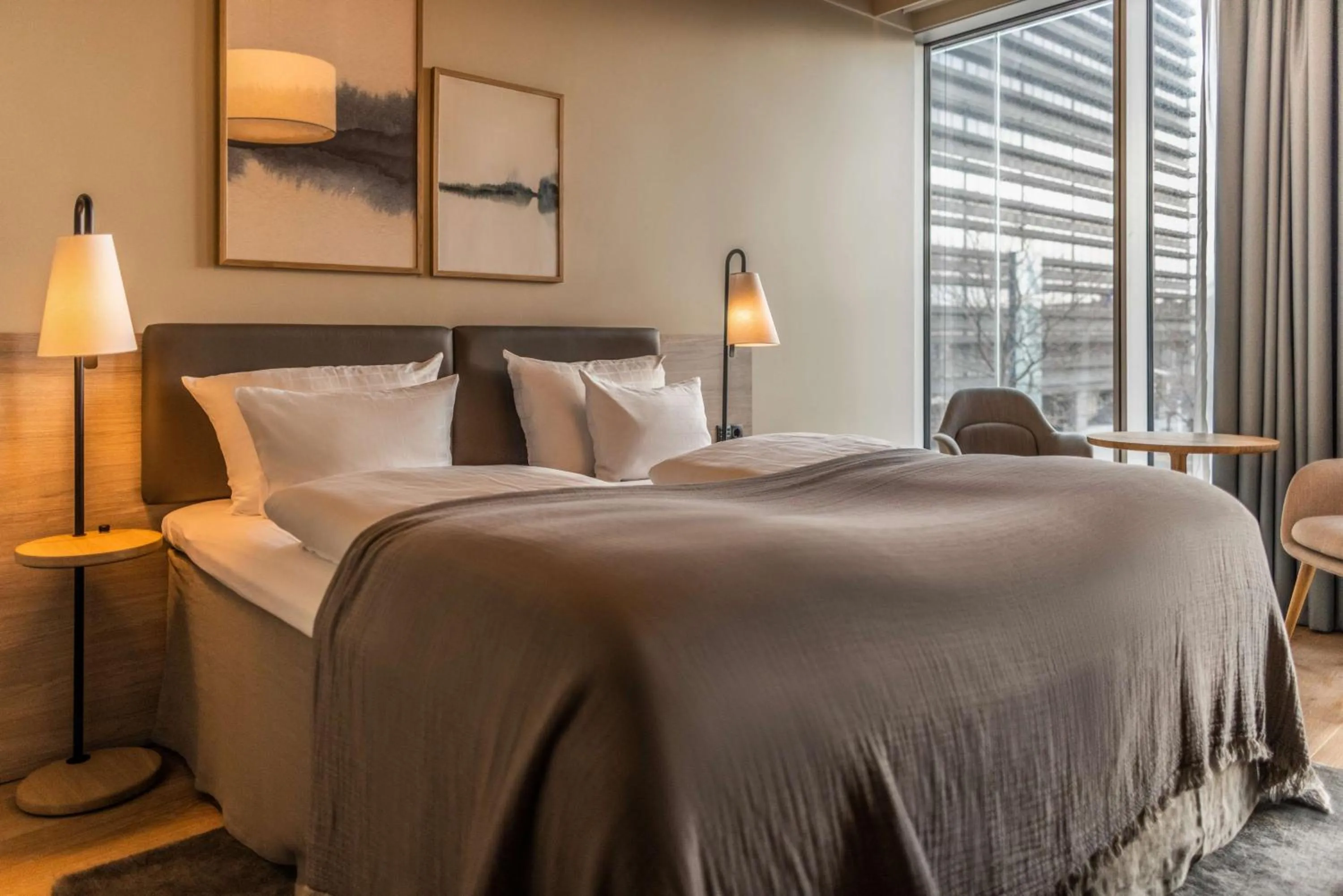 Bedroom, Bed in Scandic Spectrum