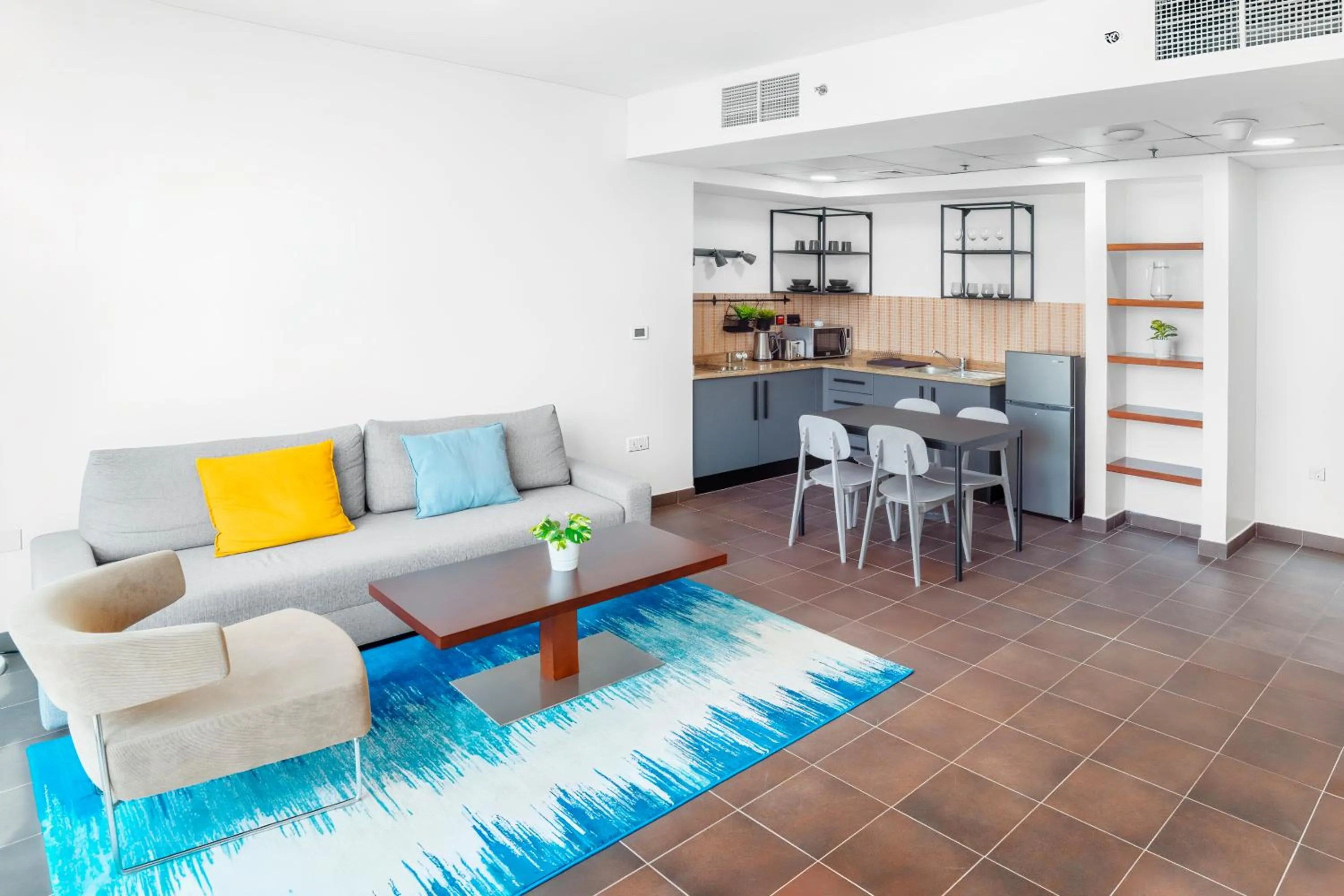 Living room in Emirates Sports Hotel, Dubai Sports City