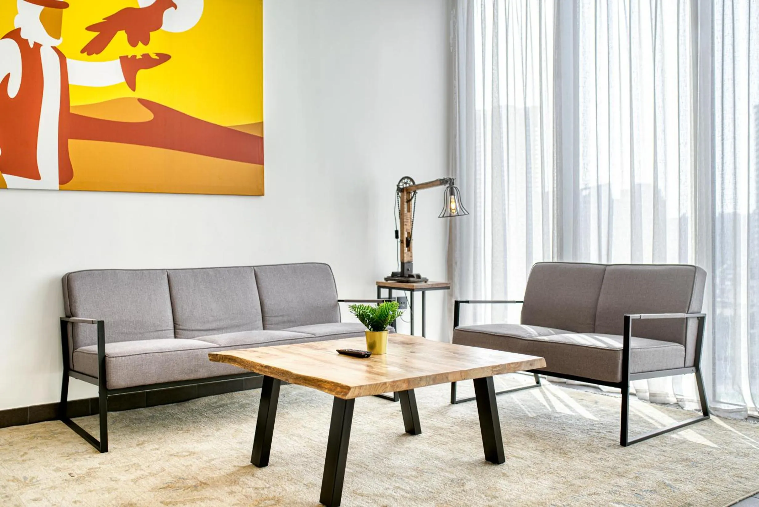 Living room in Emirates Sports Hotel, Dubai Sports City