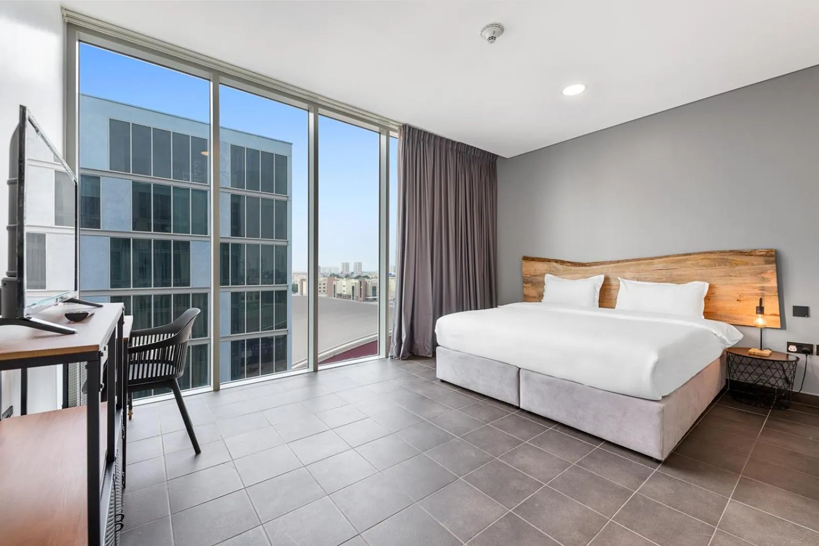 Bed in Emirates Sports Hotel, Dubai Sports City