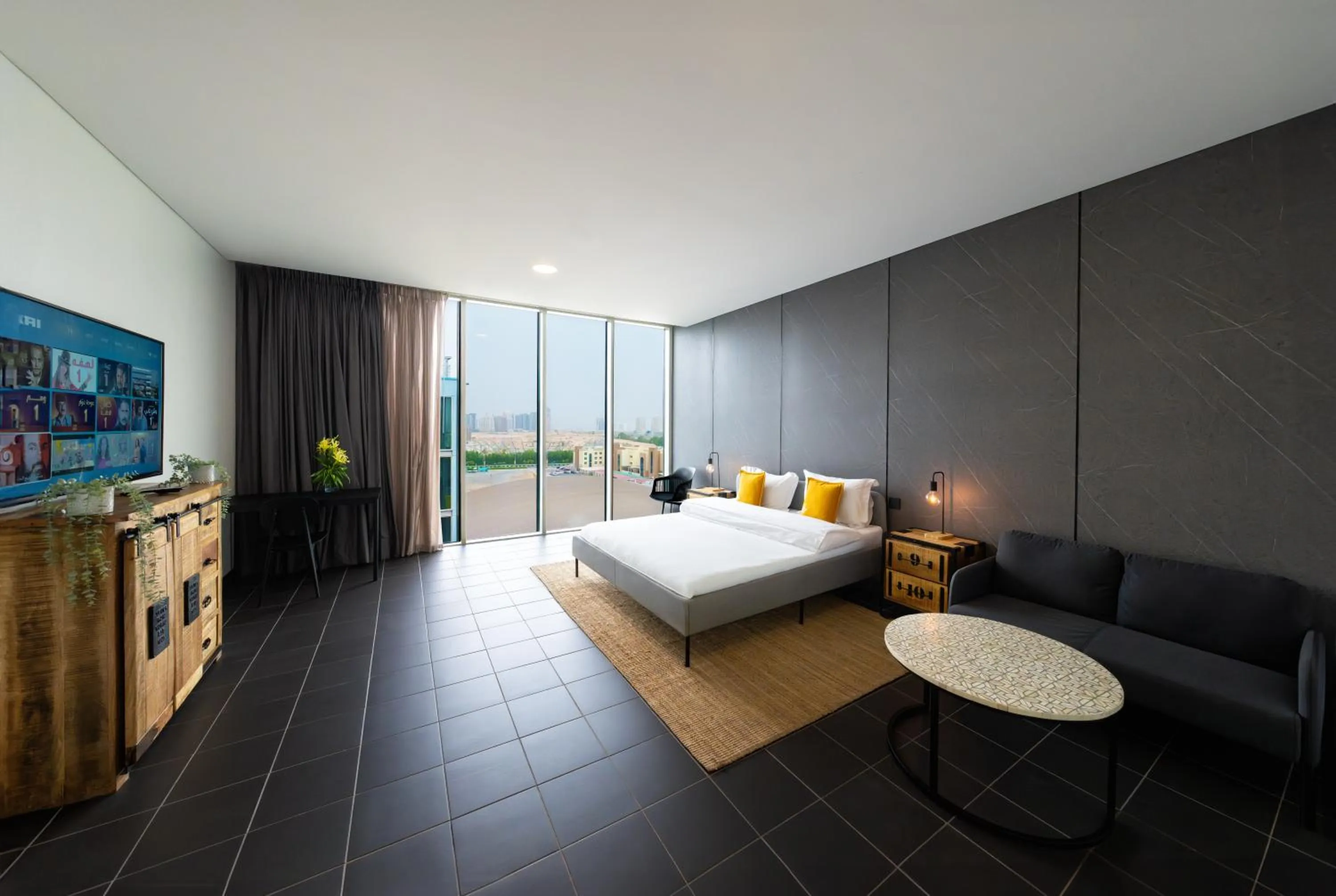 Bed in Emirates Sports Hotel, Dubai Sports City