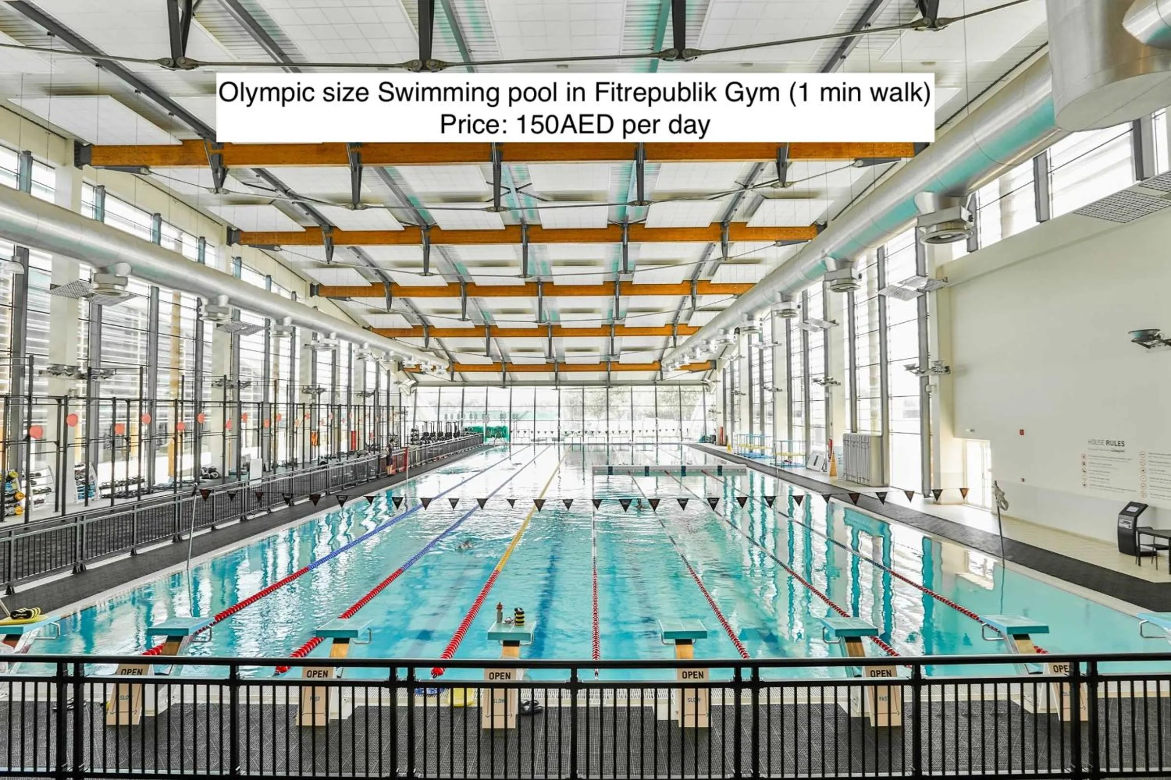 Swimming pool in Emirates Sports Hotel, Dubai Sports City