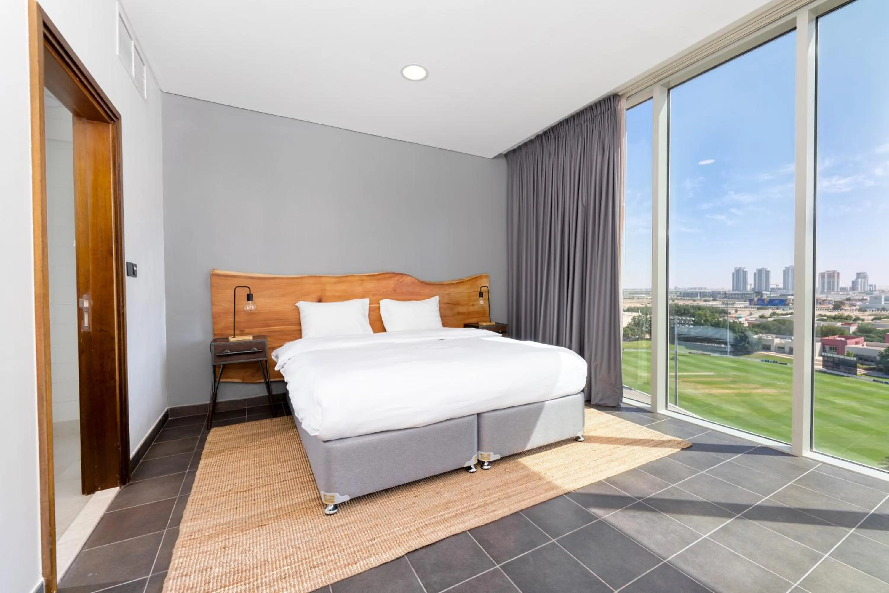 Bed in Emirates Sports Hotel, Dubai Sports City