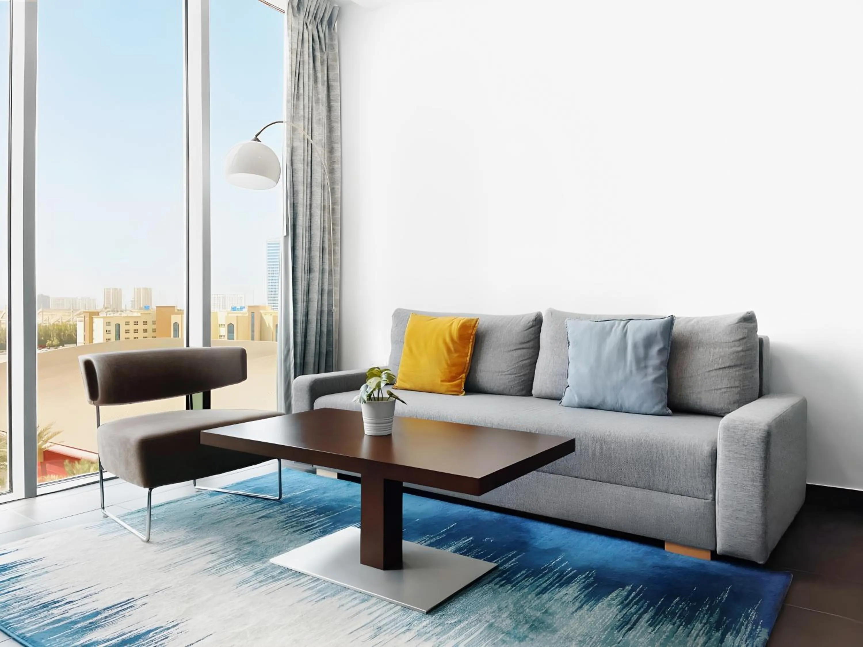 Living room in Emirates Sports Hotel, Dubai Sports City