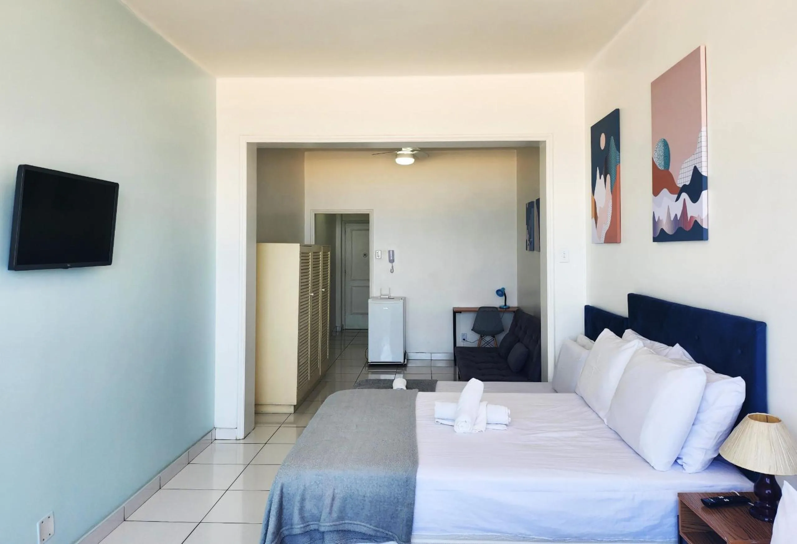 Bed in Studio com Vista da Praia Ar, Wi-fi TC501