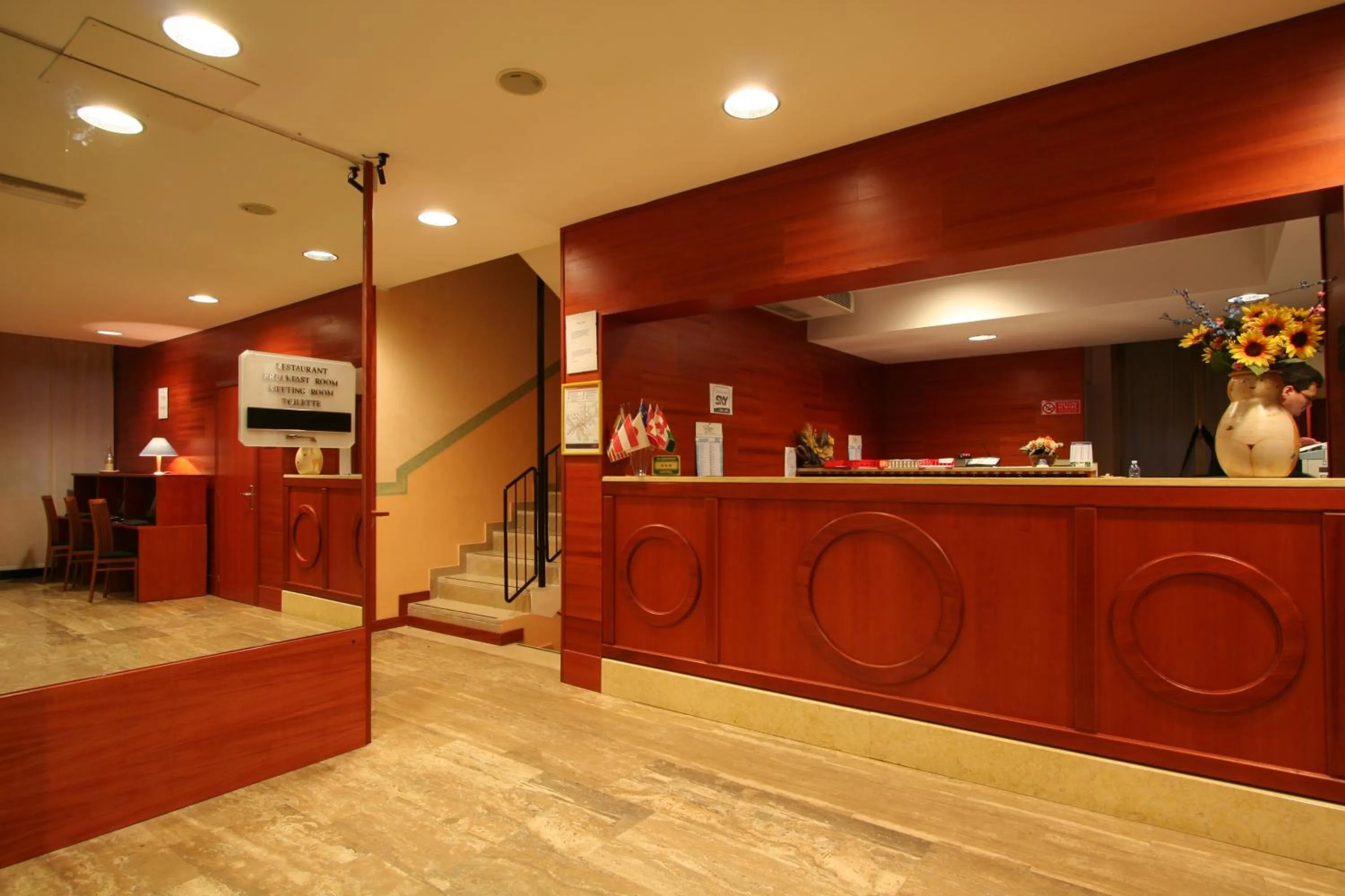 Lobby or reception in Hotel Rex Milano