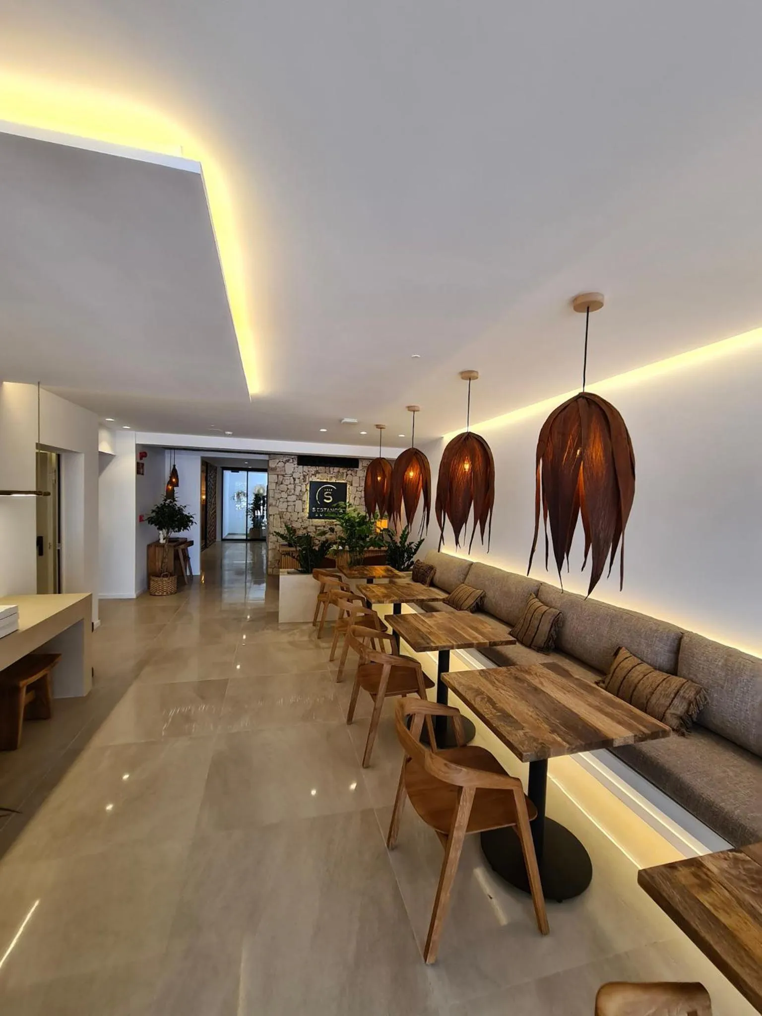 Living room in S´Estancia Suites