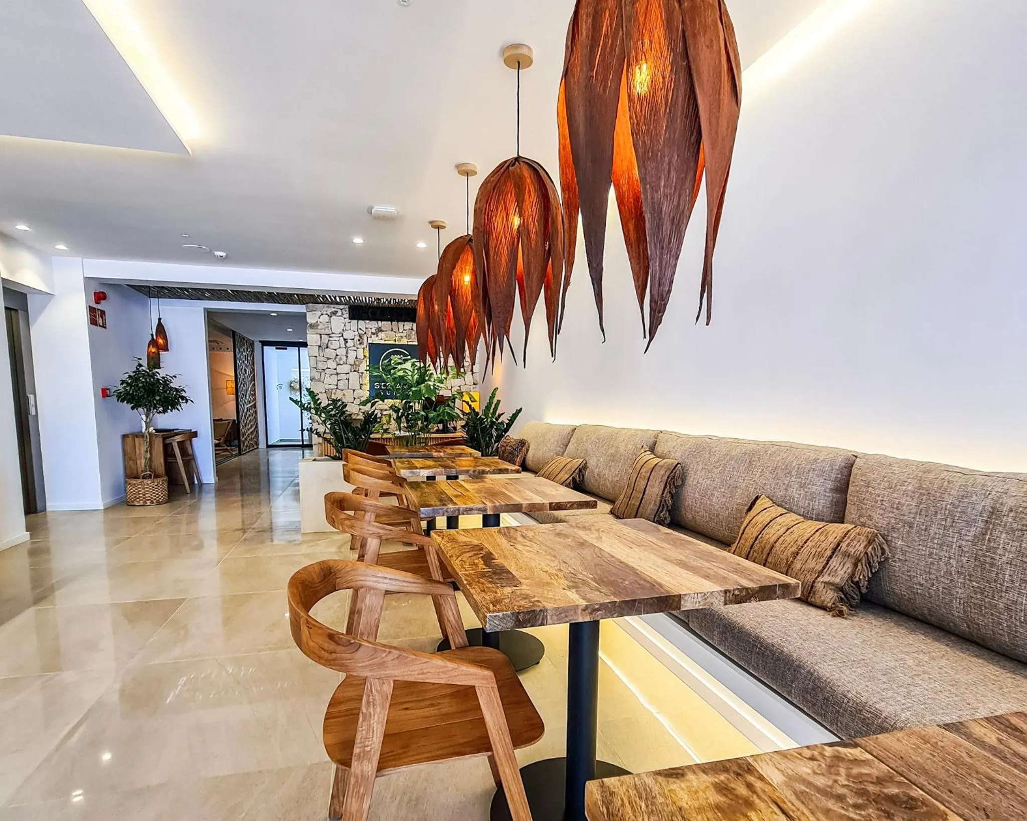 Living room in S´Estancia Suites