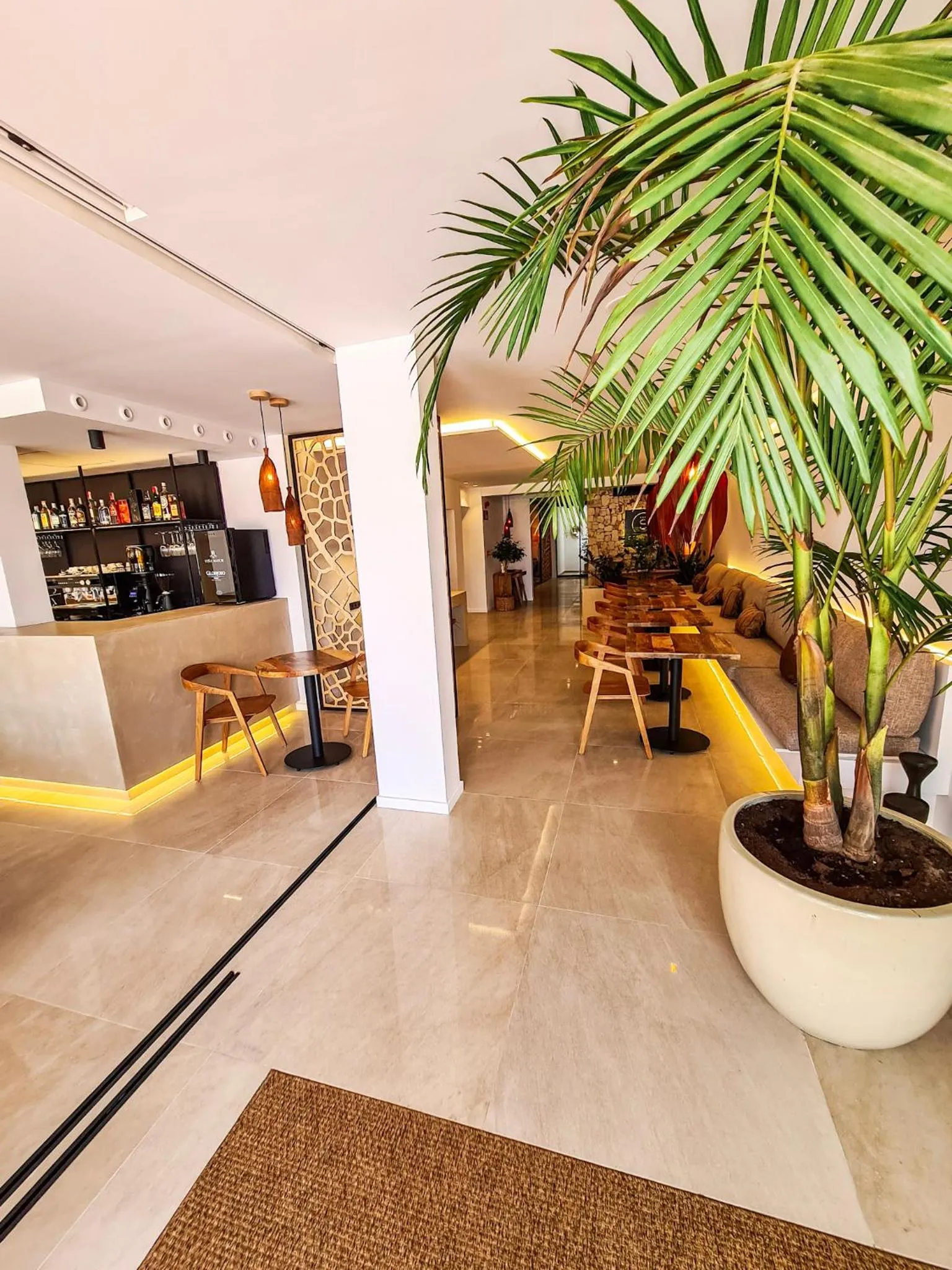 Living room in S´Estancia Suites