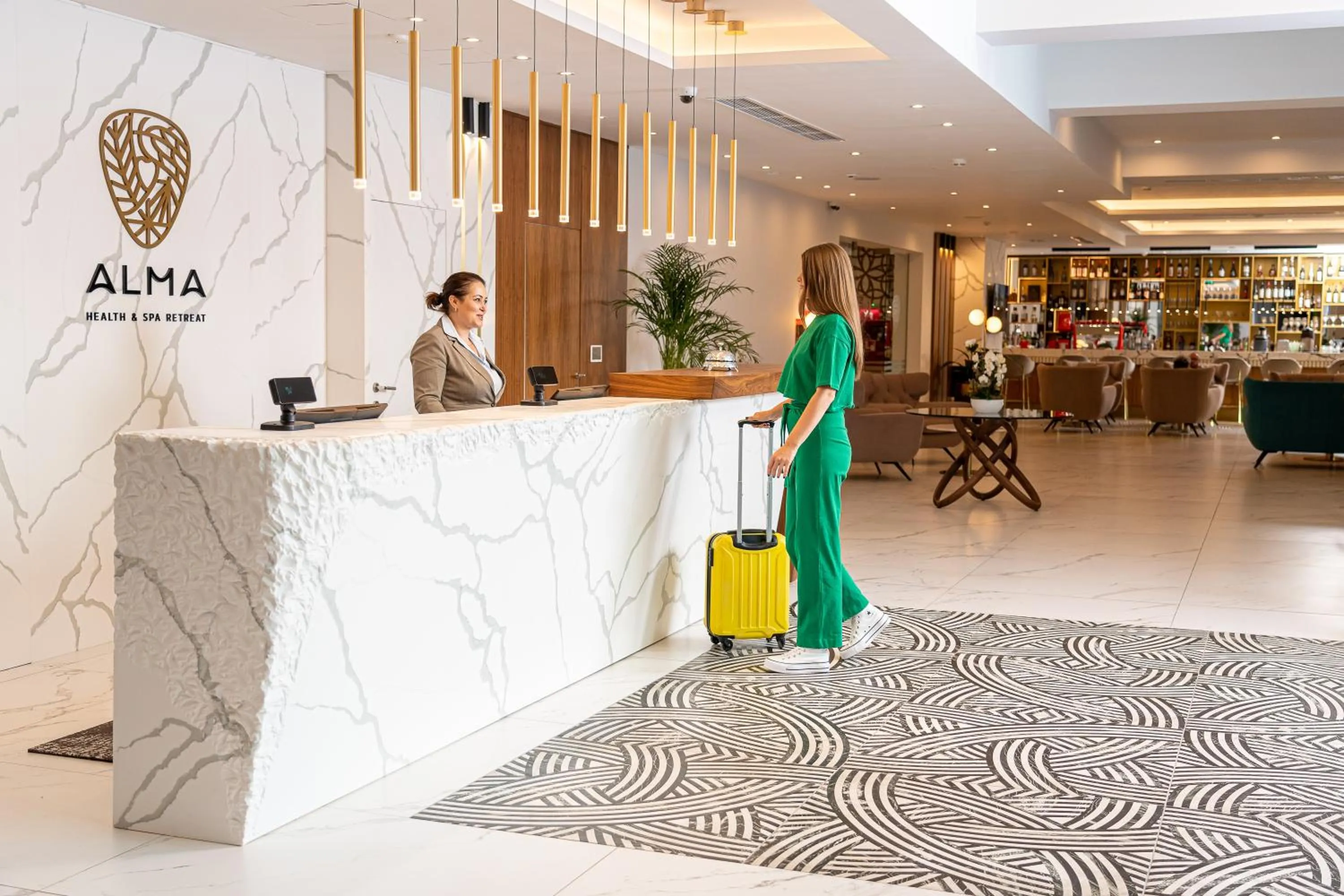 Lobby or reception in Alma Health & Spa Retreat