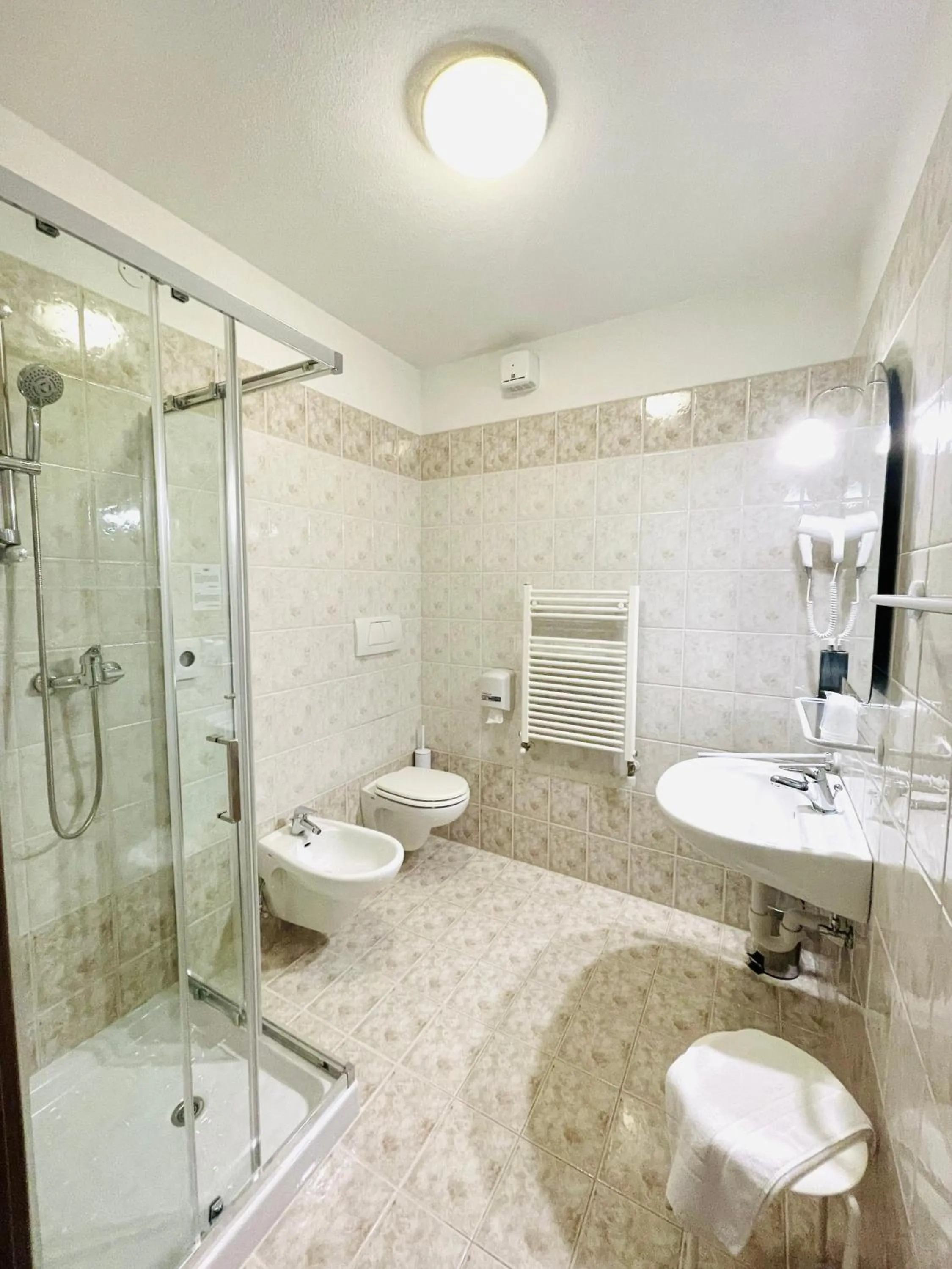 Shower in Hotel San Carlo, tra Bormio e Livigno