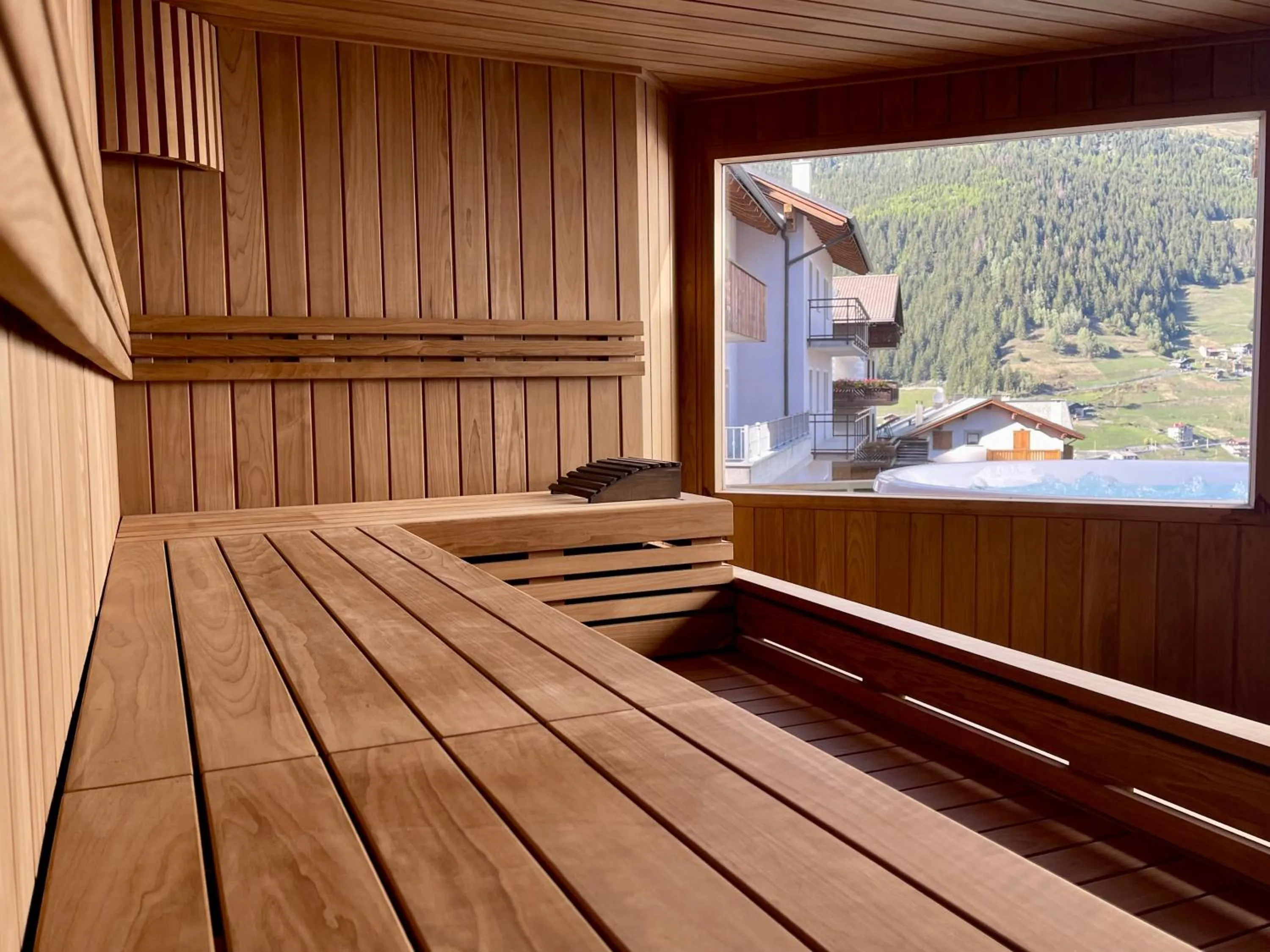 Sauna in Hotel San Carlo, tra Bormio e Livigno