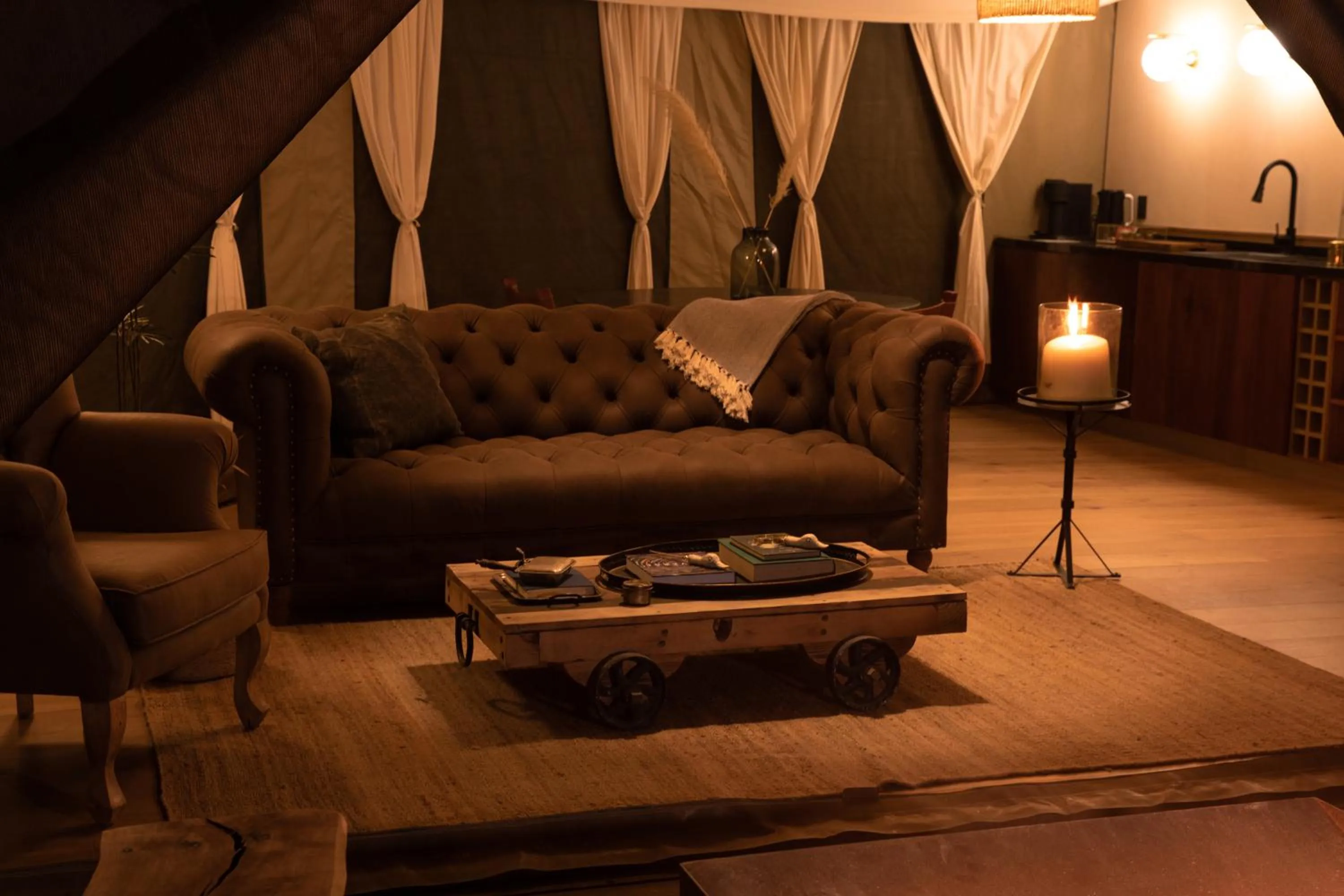 Living room in Viatura Omún, San Miguel de Allende, with Optional All Inclusive