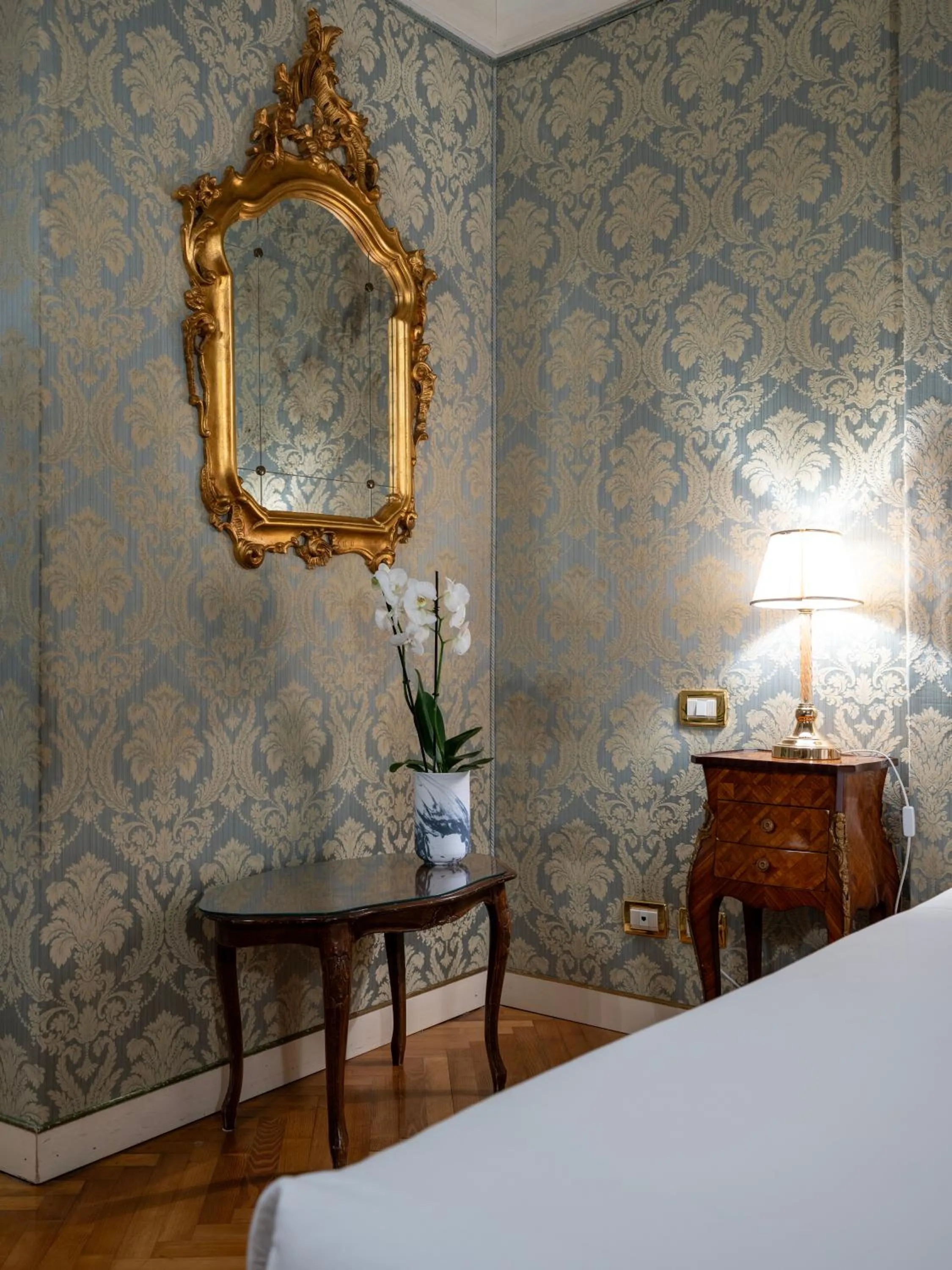Decorative detail, Bed in Hotel Antico Doge - a Member of Elizabeth Hotel Group