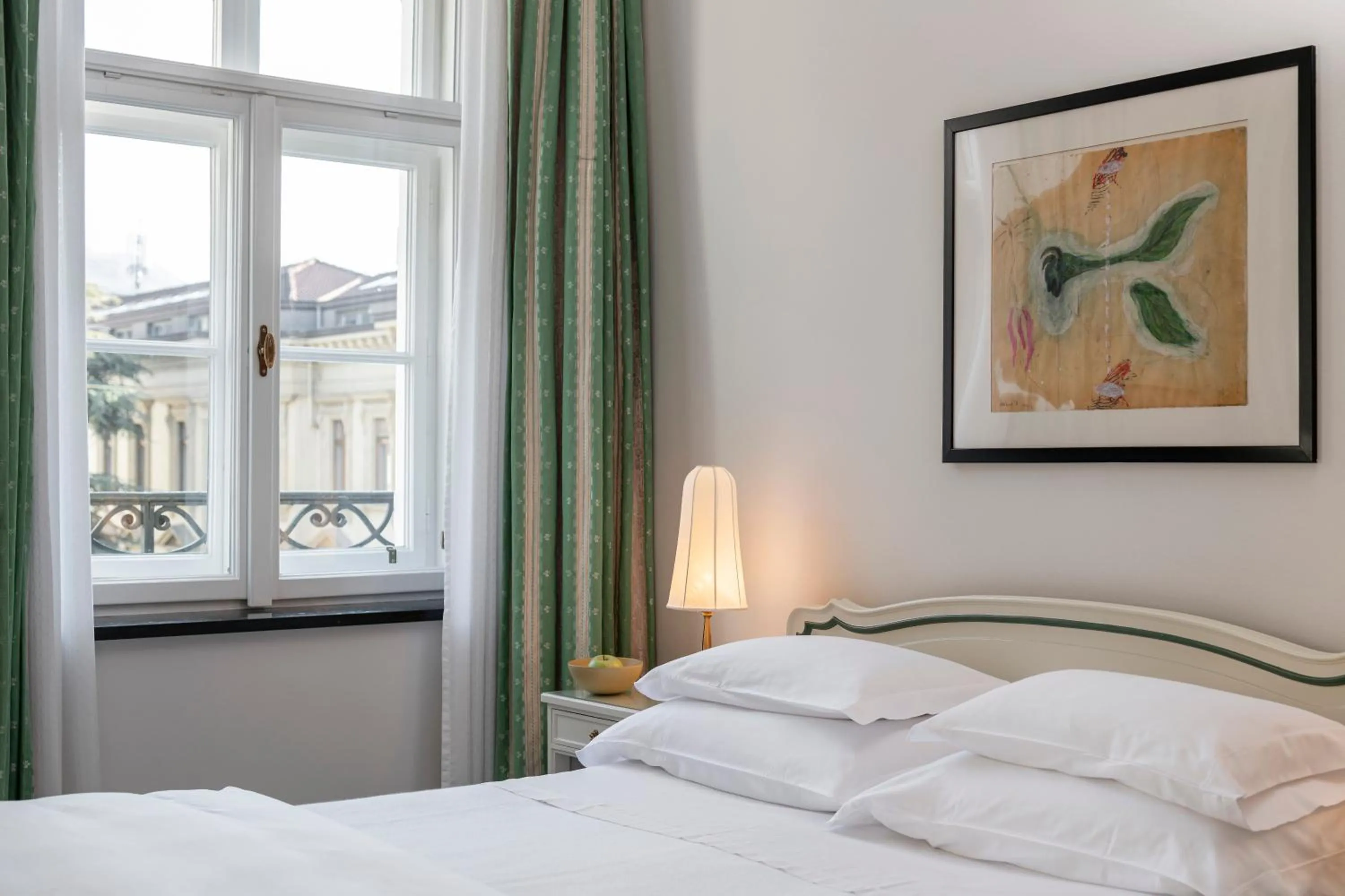 Bed in Parkhotel Laurin