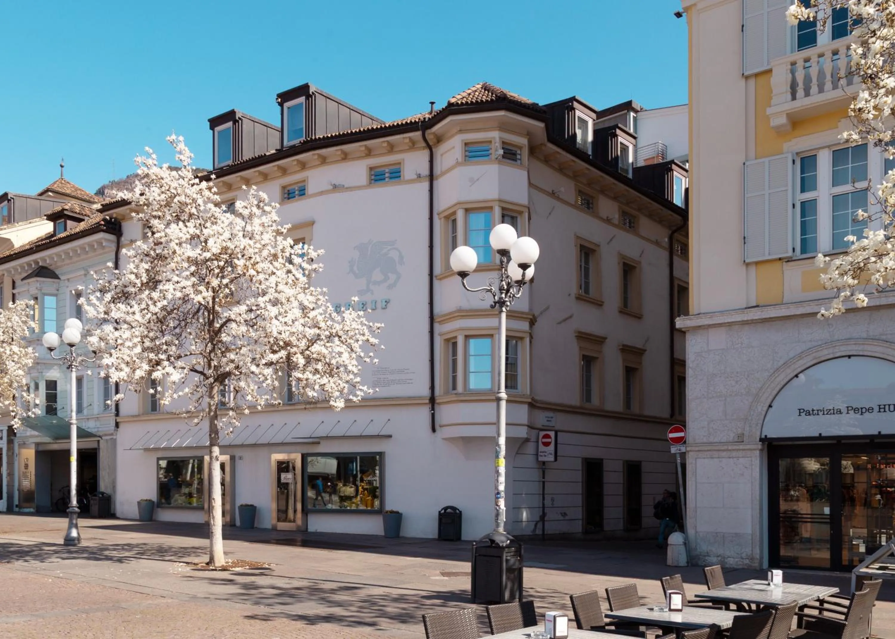 Property building in Hotel Greif, a Member of Design Hotels