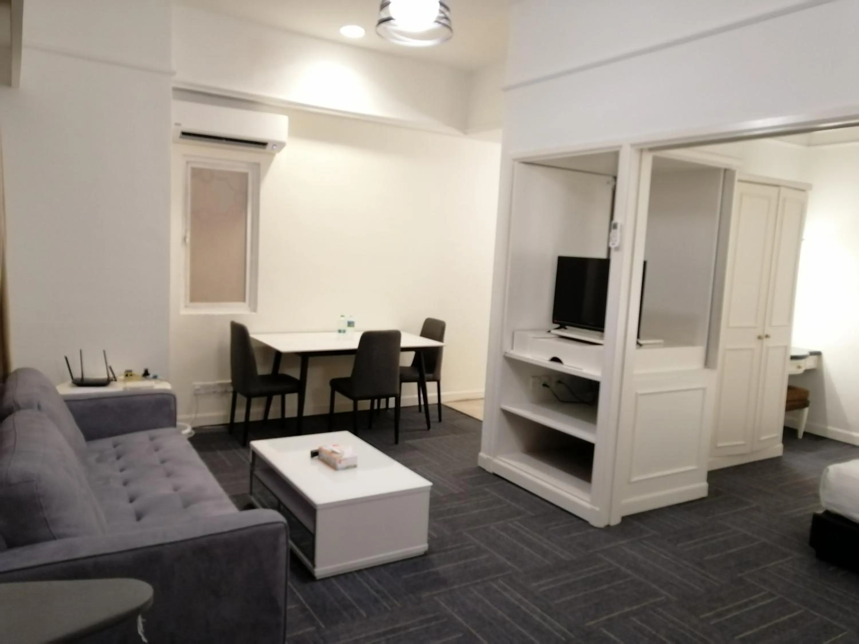 Living room in Kl landmark apartment at berjay Times square