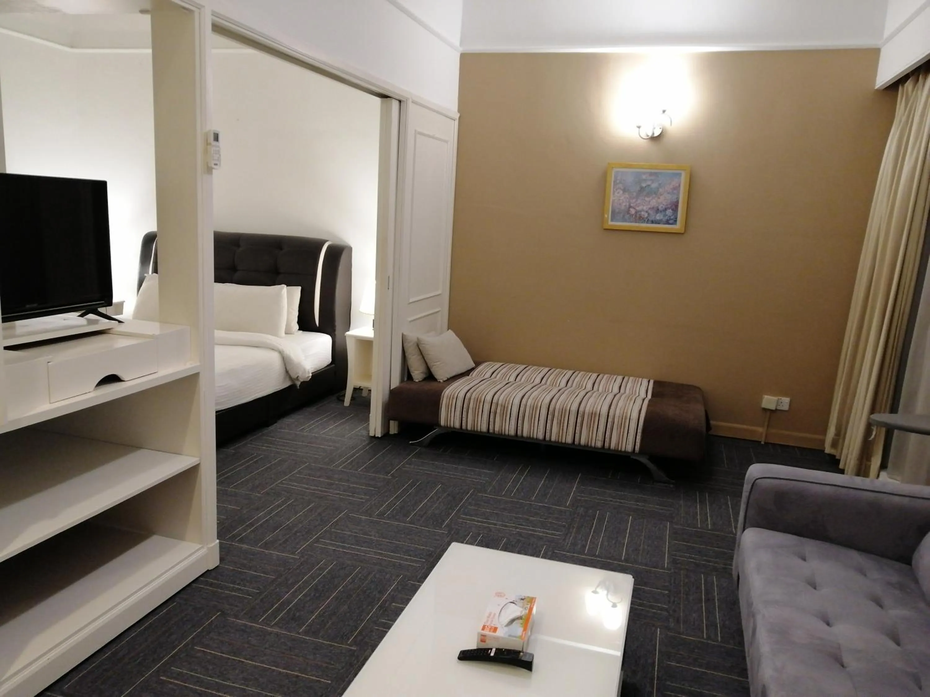 Living room in Kl landmark apartment at berjay Times square