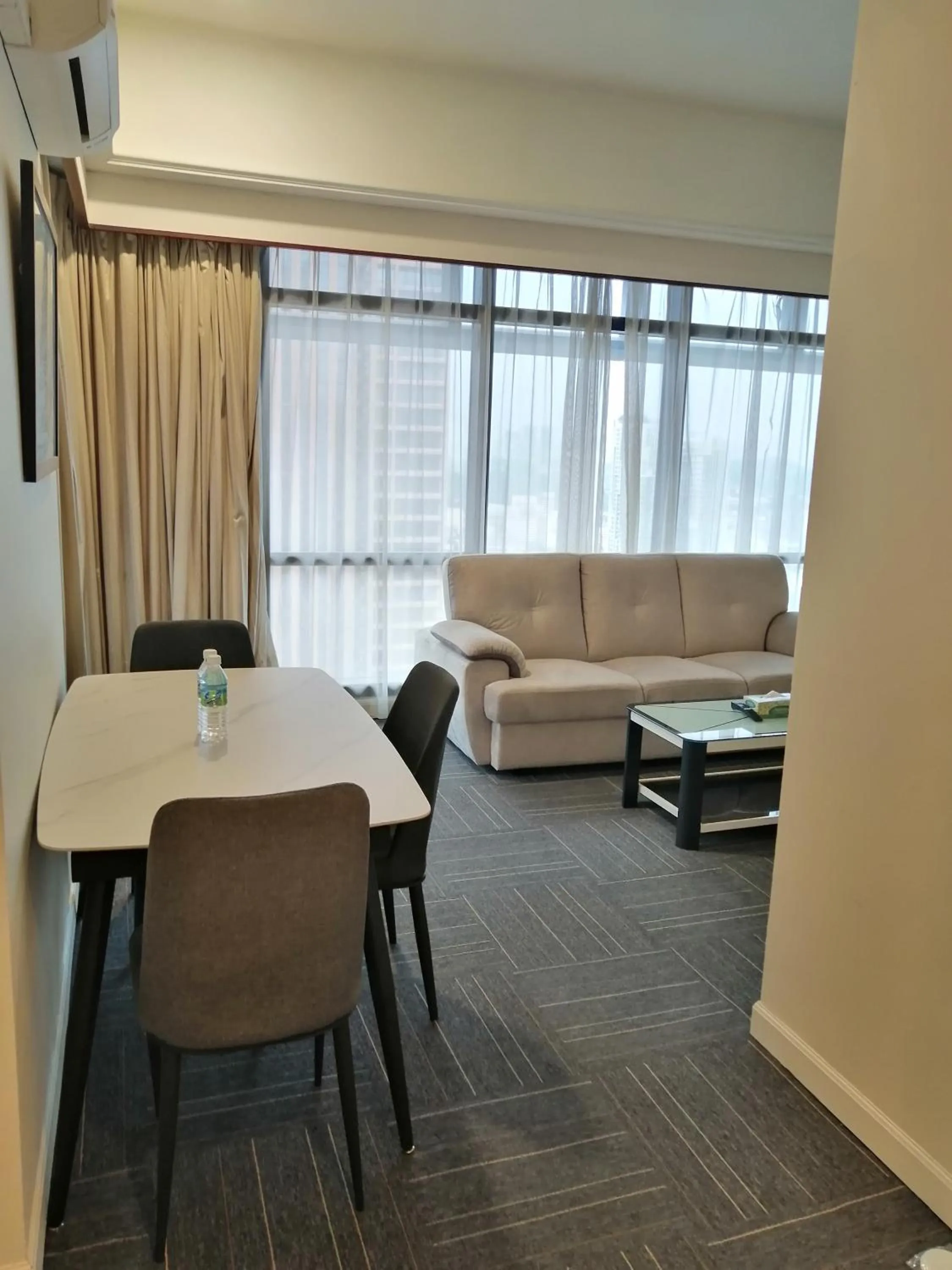 Living room in Kl landmark apartment at berjay Times square