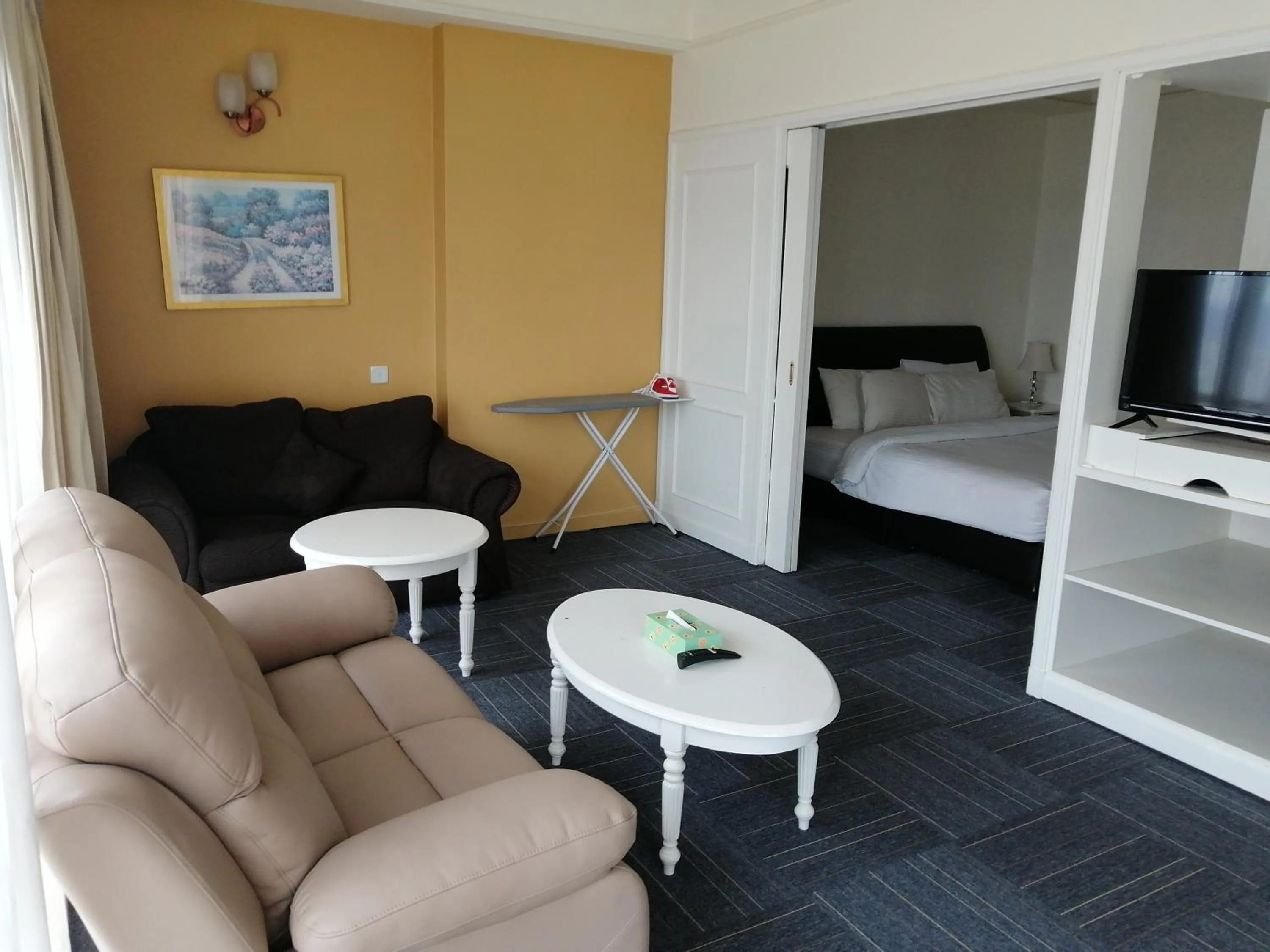 Living room in Kl landmark apartment at berjay Times square