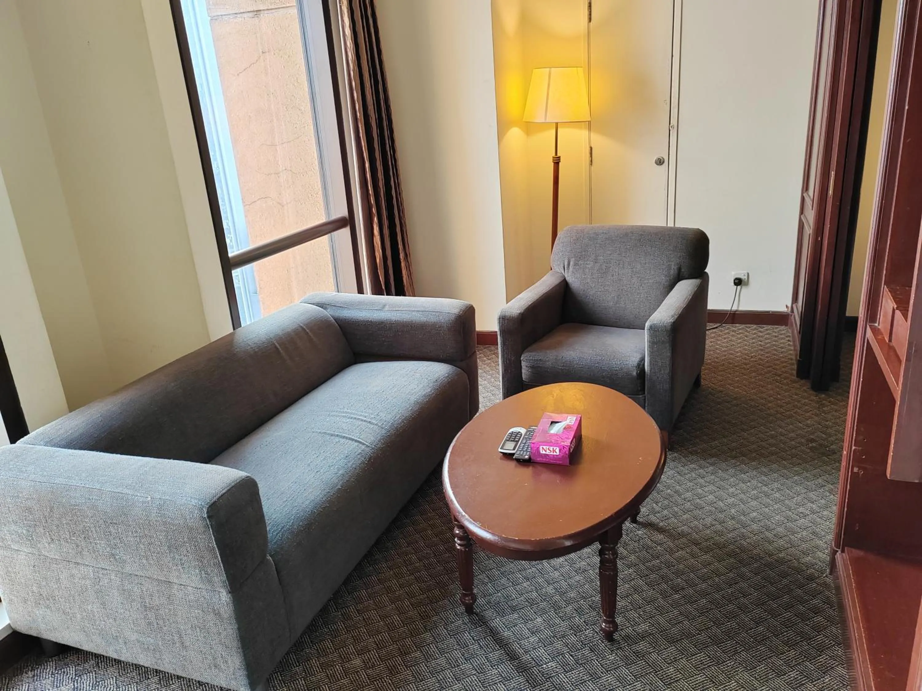 Living room in Kl landmark apartment at berjay Times square