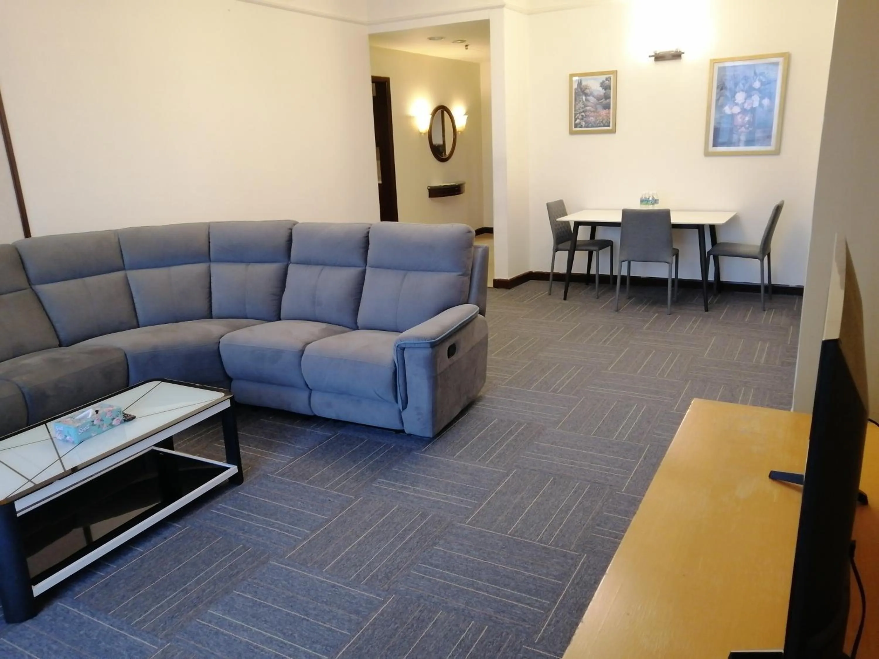 Living room in Kl landmark apartment at berjay Times square