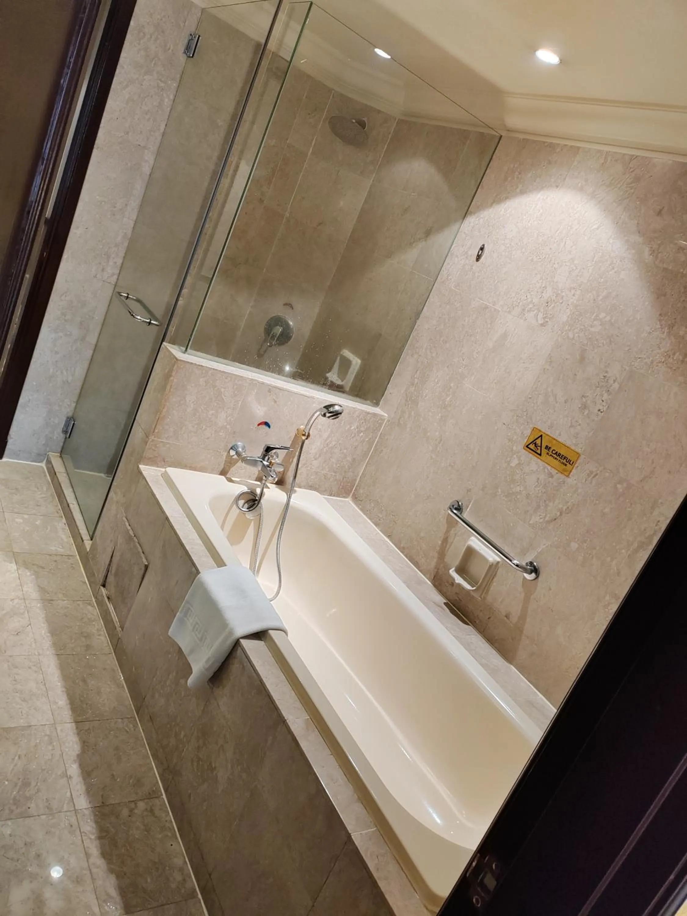 Shower in Kl landmark apartment at berjay Times square