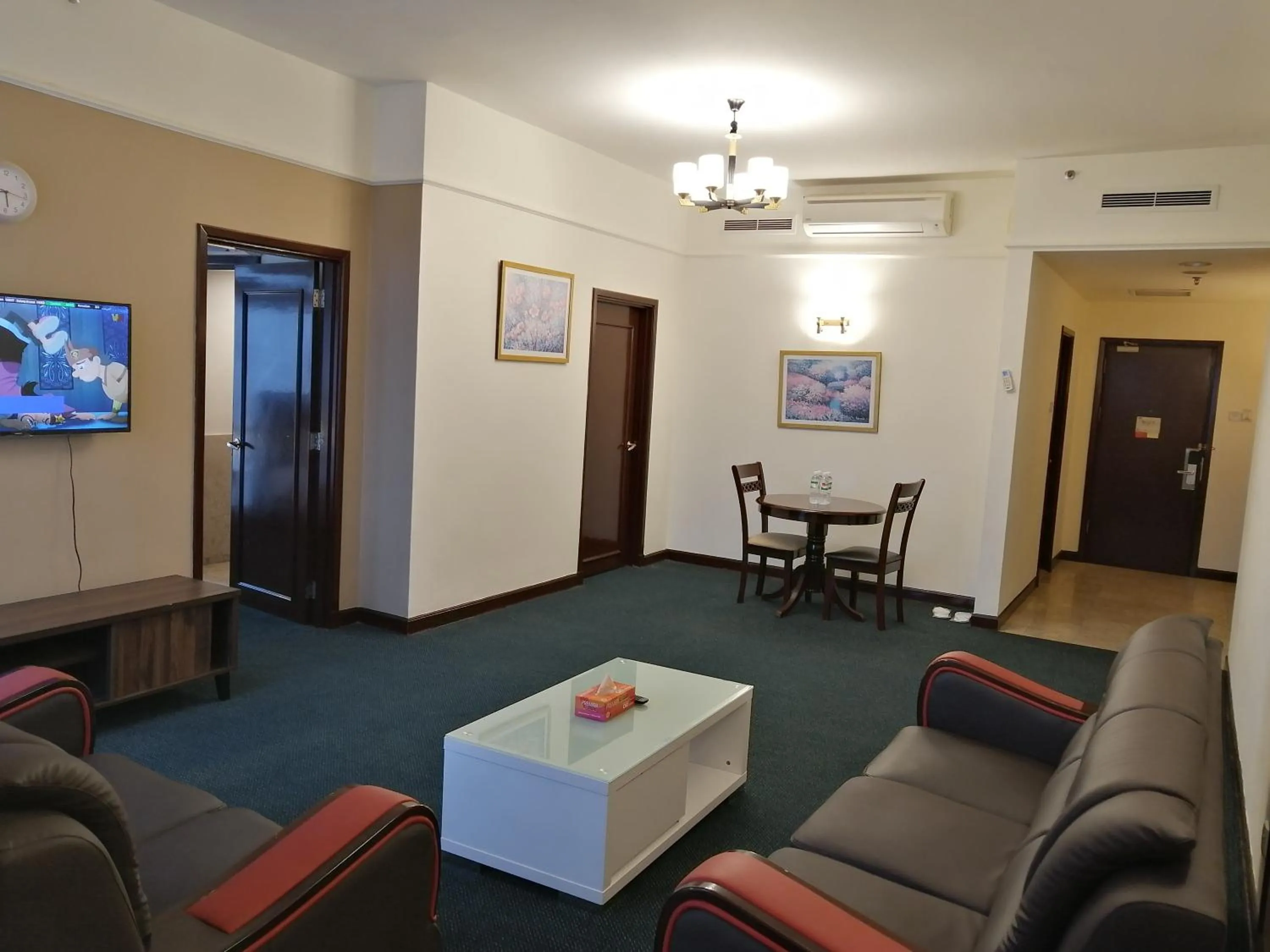 Living room in Kl landmark apartment at berjay Times square