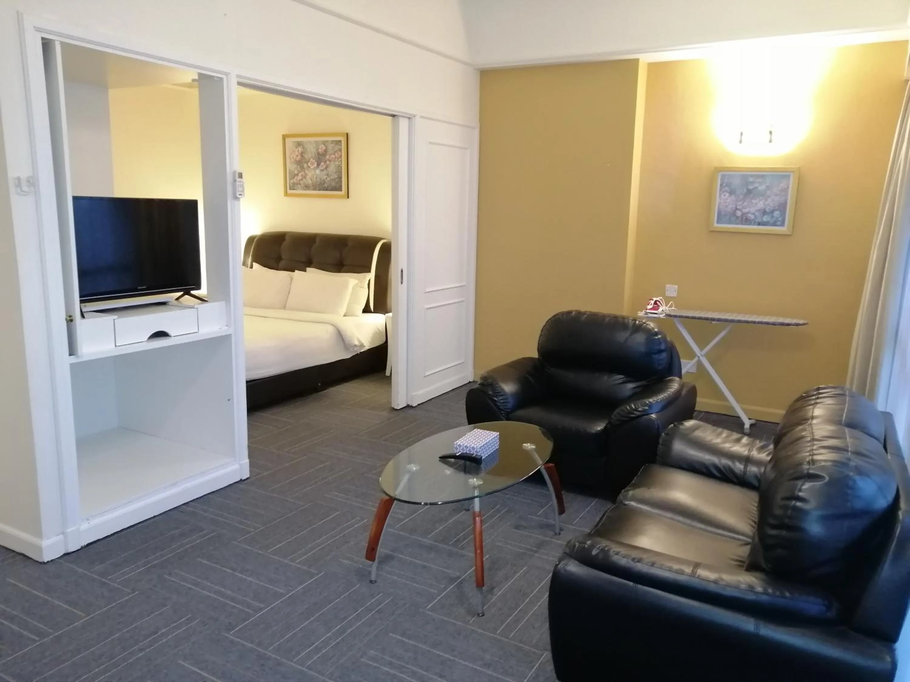 Living room in Kl landmark apartment at berjay Times square