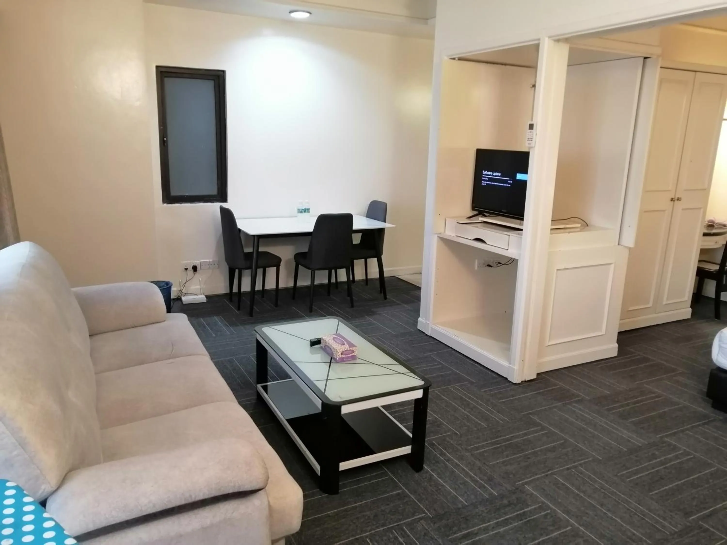 Living room in Kl landmark apartment at berjay Times square