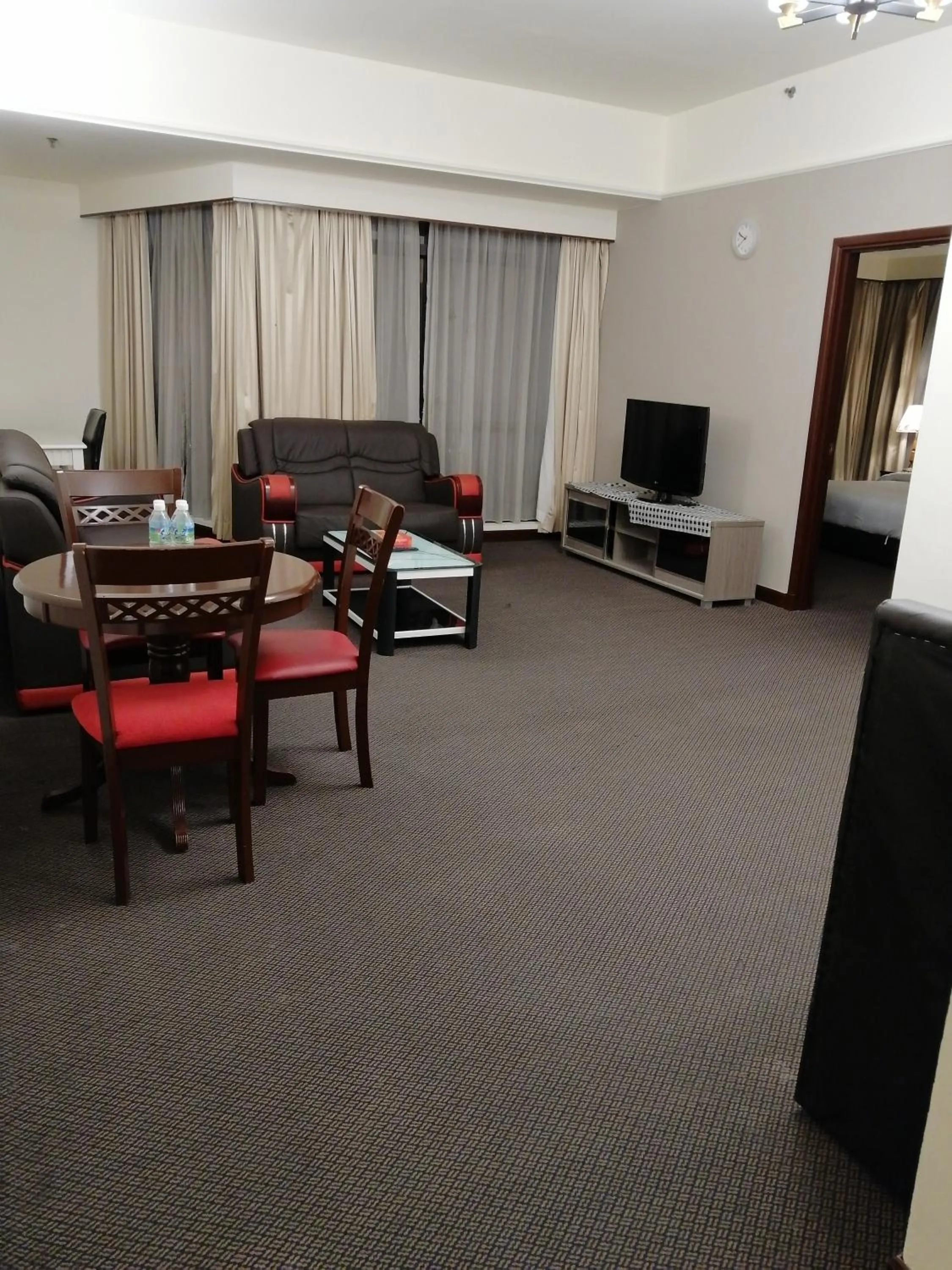 Living room in Kl landmark apartment at berjay Times square