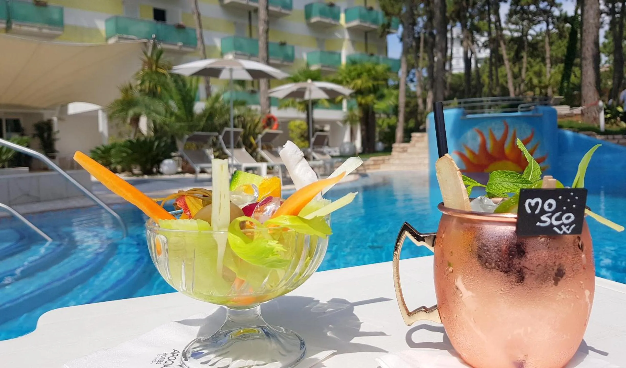 Swimming pool in Hotel Mediterraneo