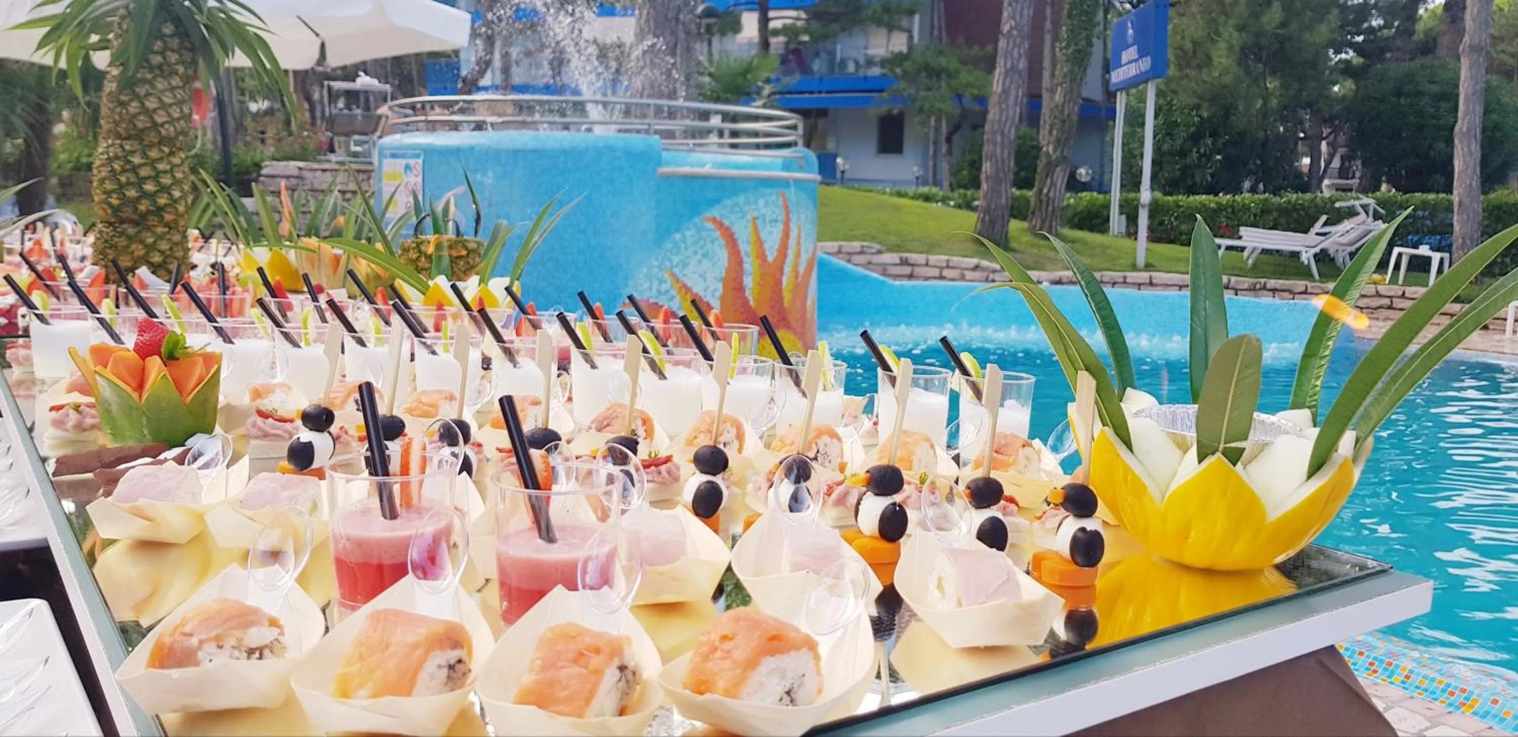 Food and drinks in Hotel Mediterraneo