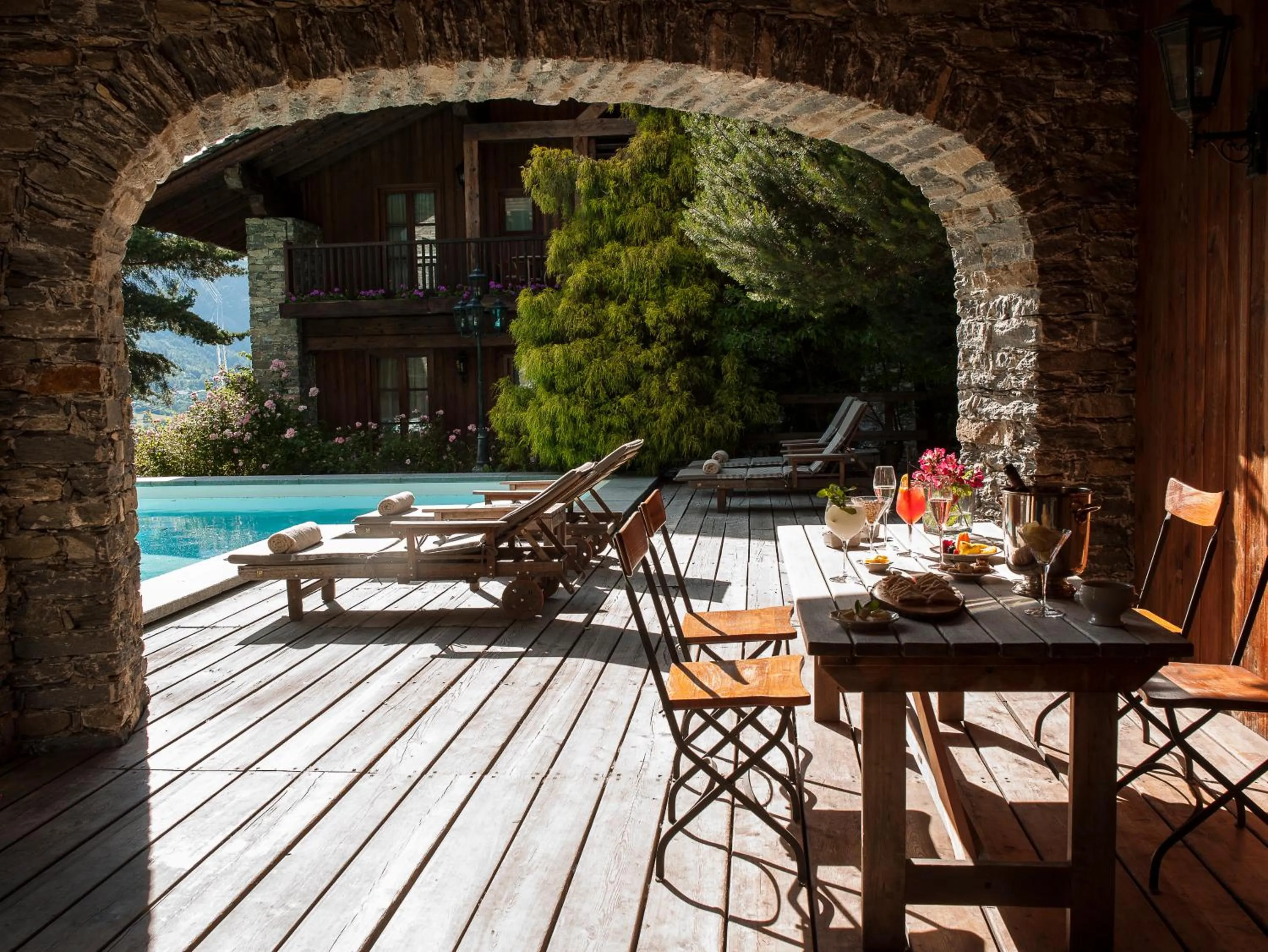 Restaurant/places to eat in Relais Mont Blanc Hotel & Spa