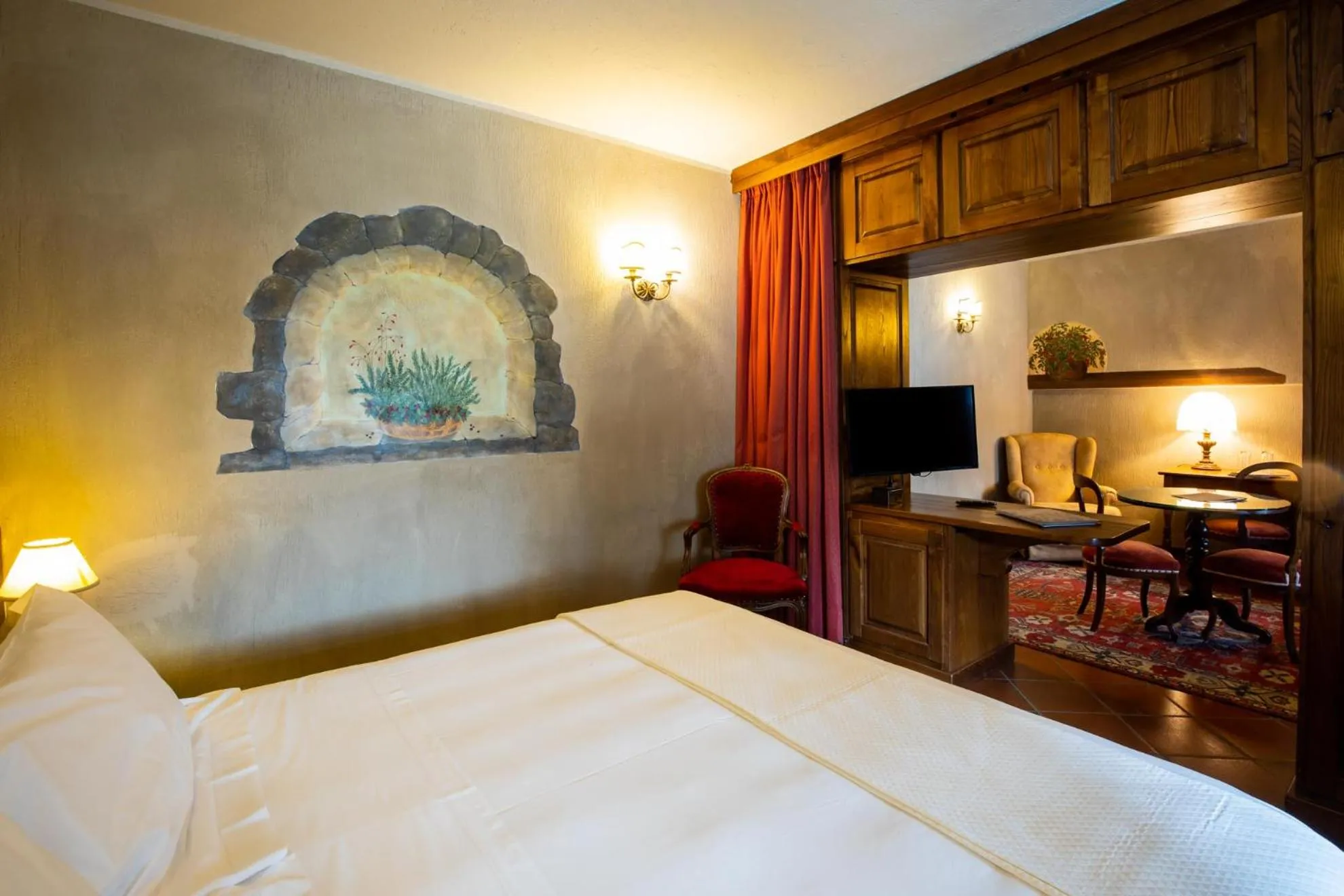 Bedroom, Bed in Relais Mont Blanc Hotel & Spa