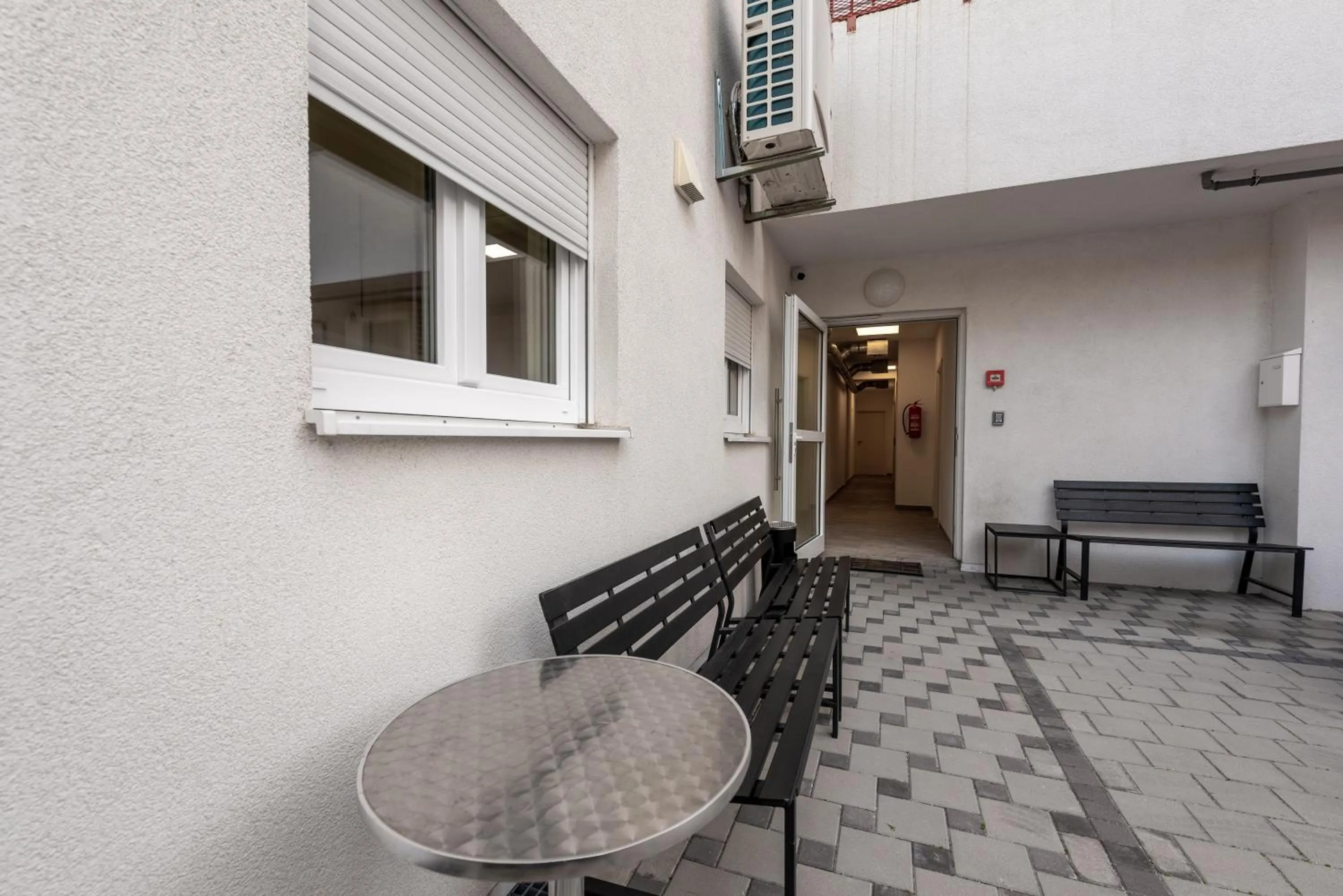 Patio in Hostel Elli