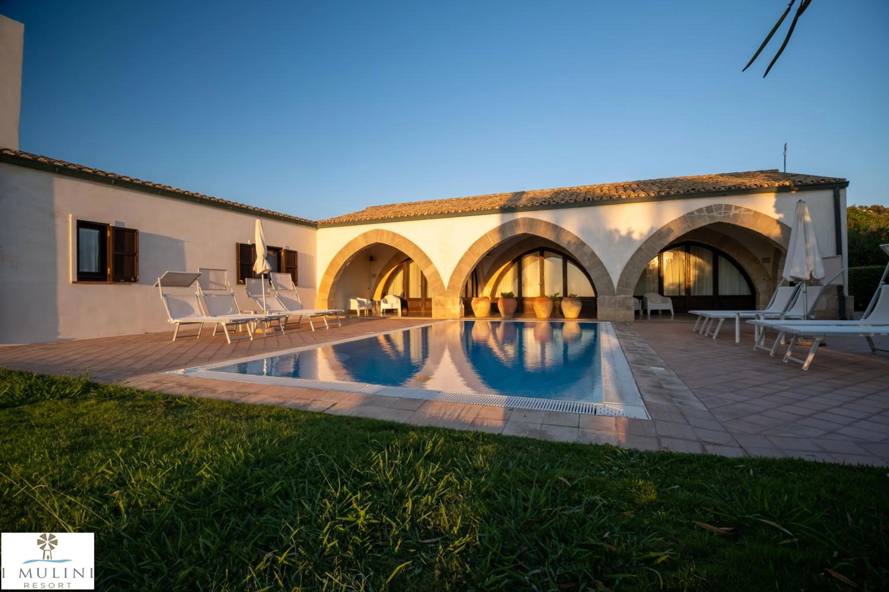 Pool view in Resort I Mulini