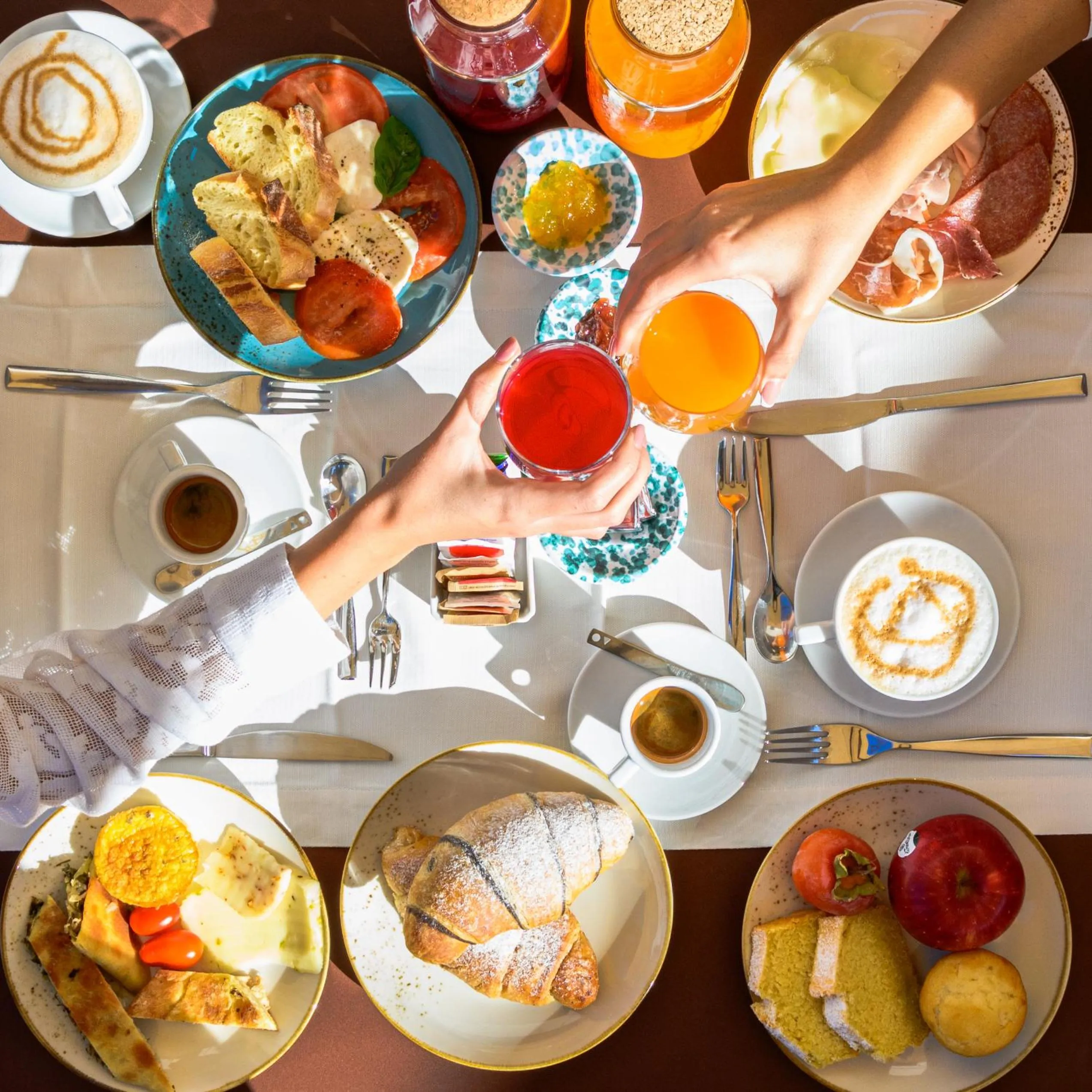 Continental breakfast in Poggio Leano Boutique Hotel