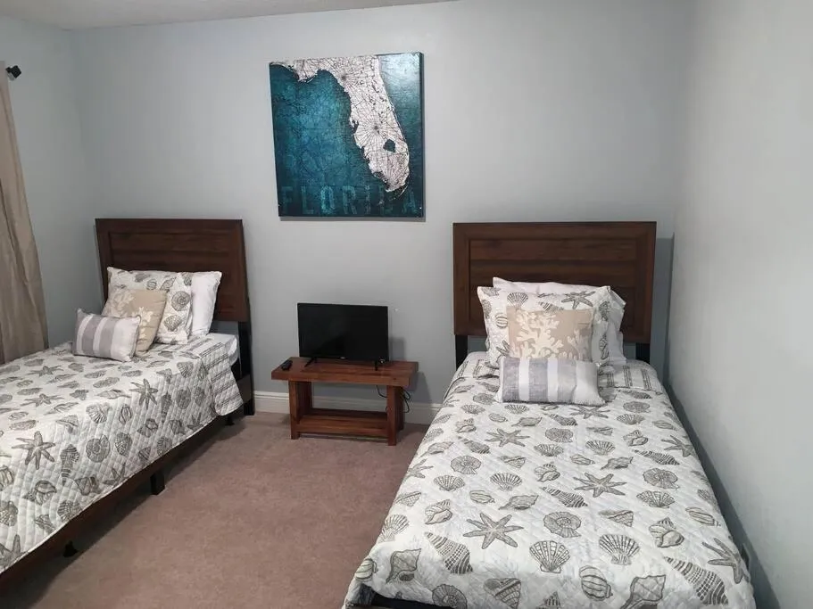 Bed in D's Florida Vacation Home