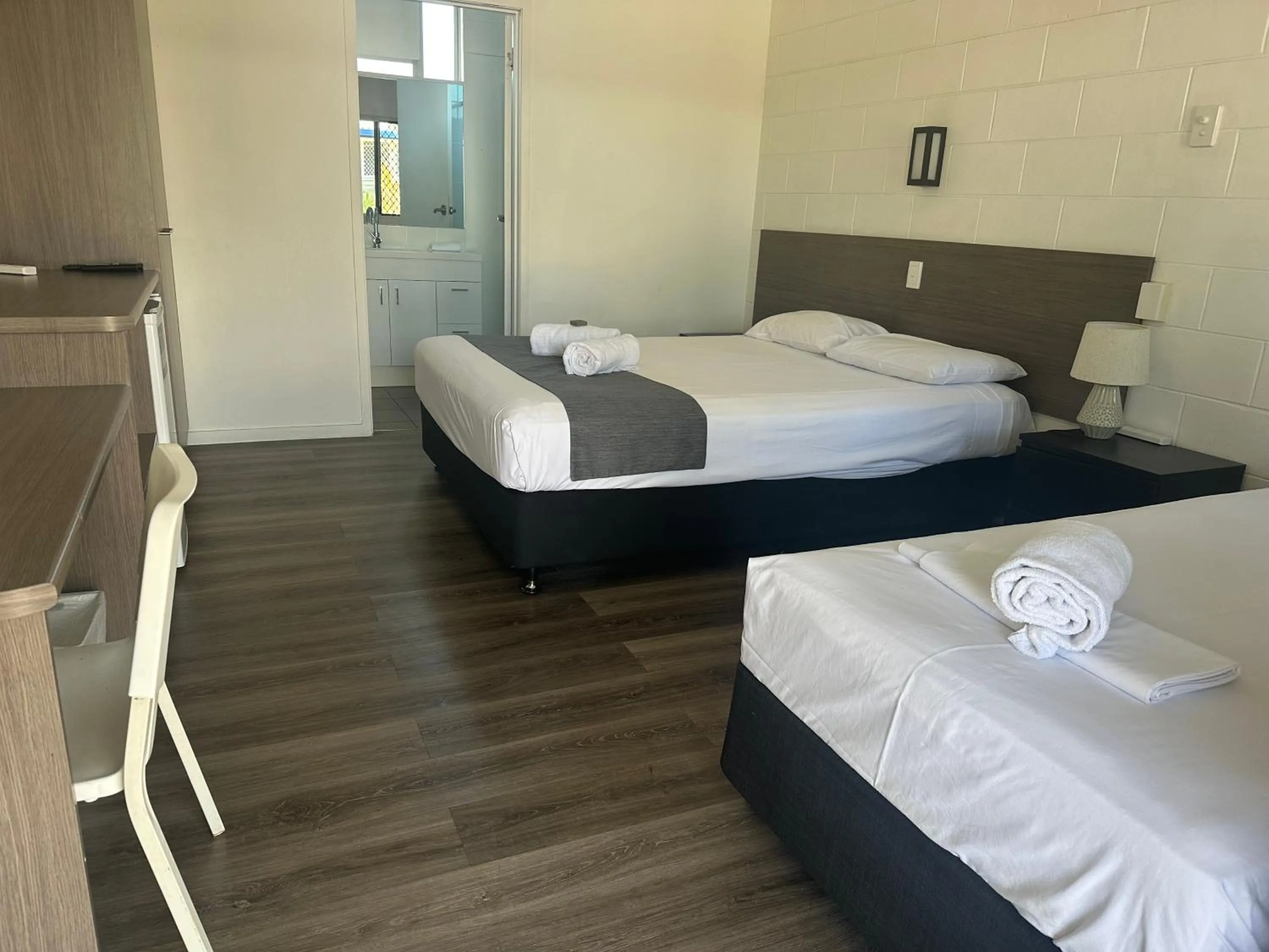 Bed in Townsville City Motel