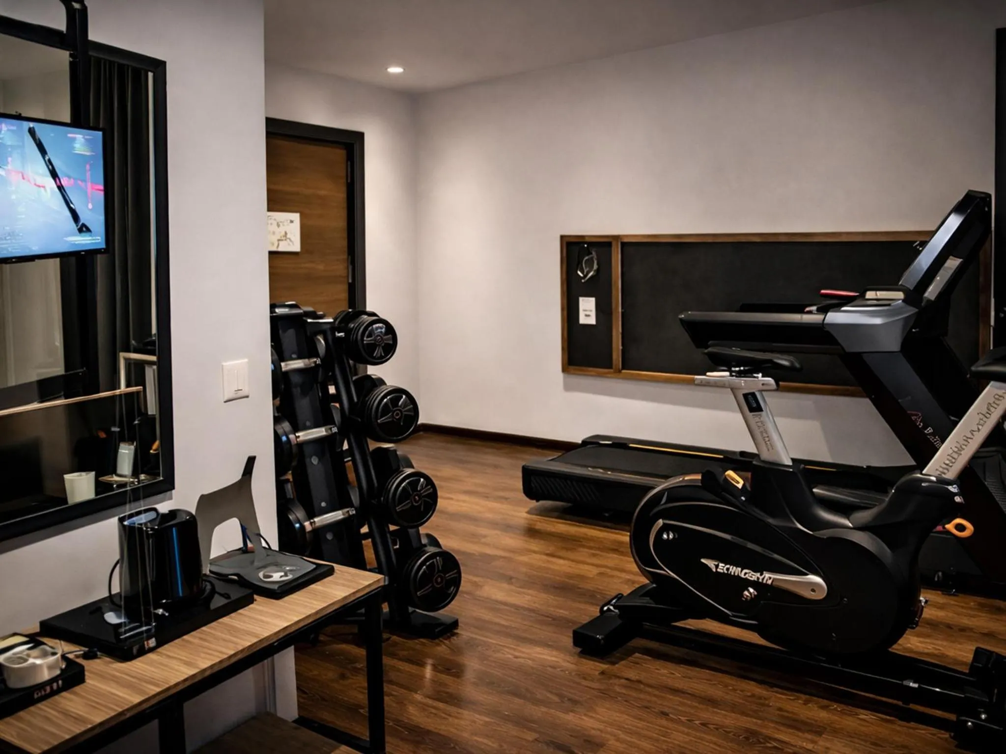 Fitness centre/facilities in DORMERO Hotel Rüsselsheim