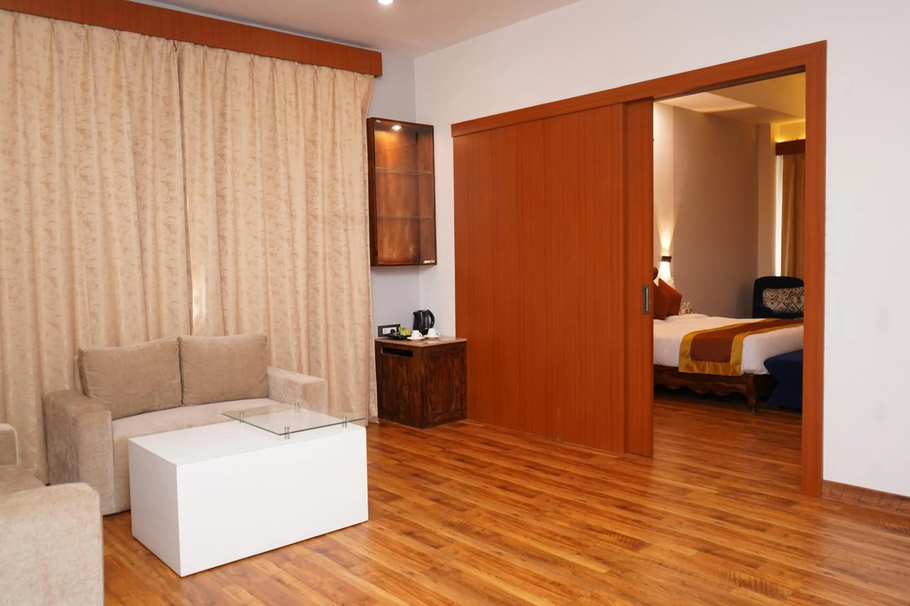 Living room, Bed in Himal Resort