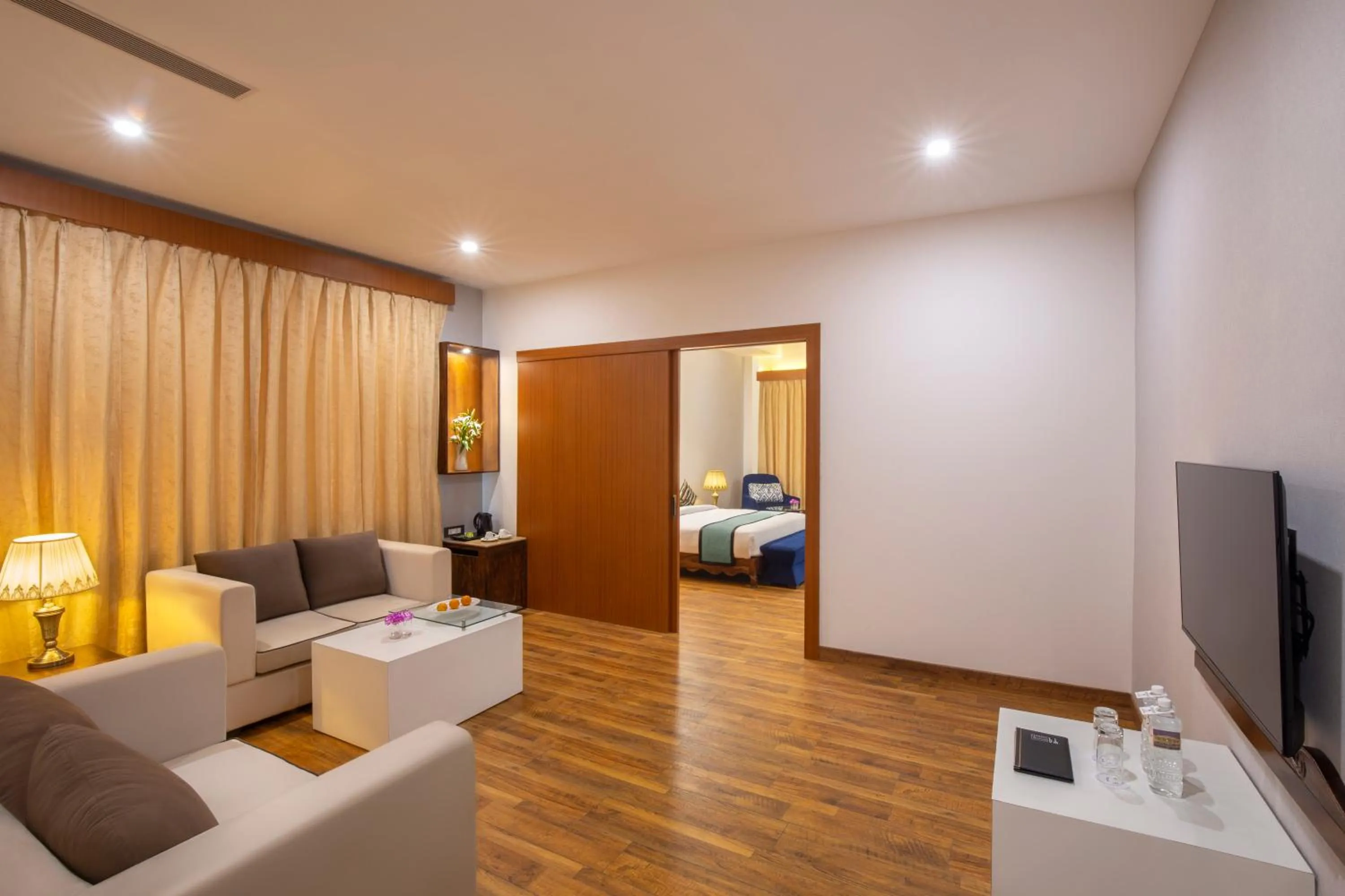 Living room, Bed in Himal Resort