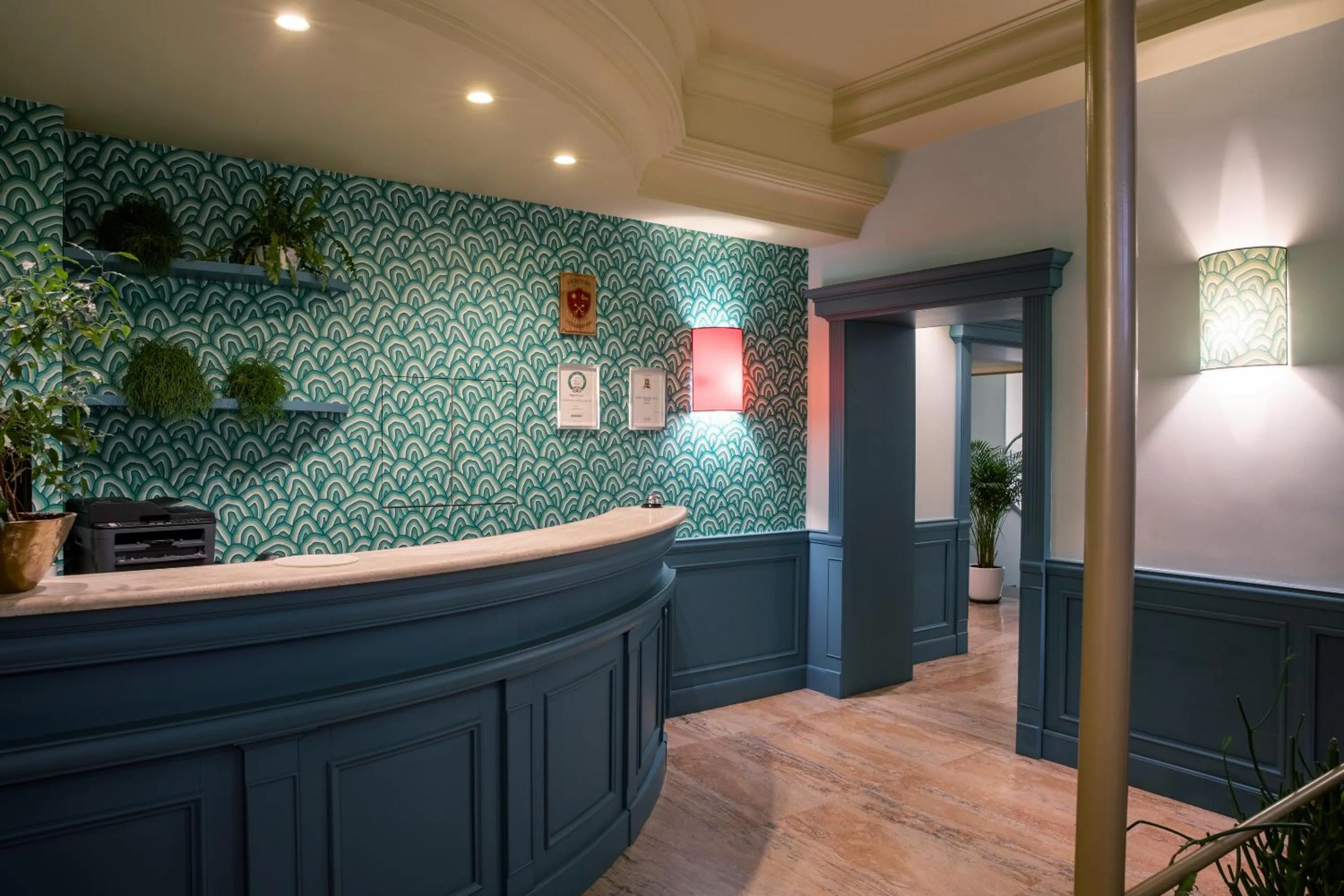 Lobby or reception in Hotel Montecarlo