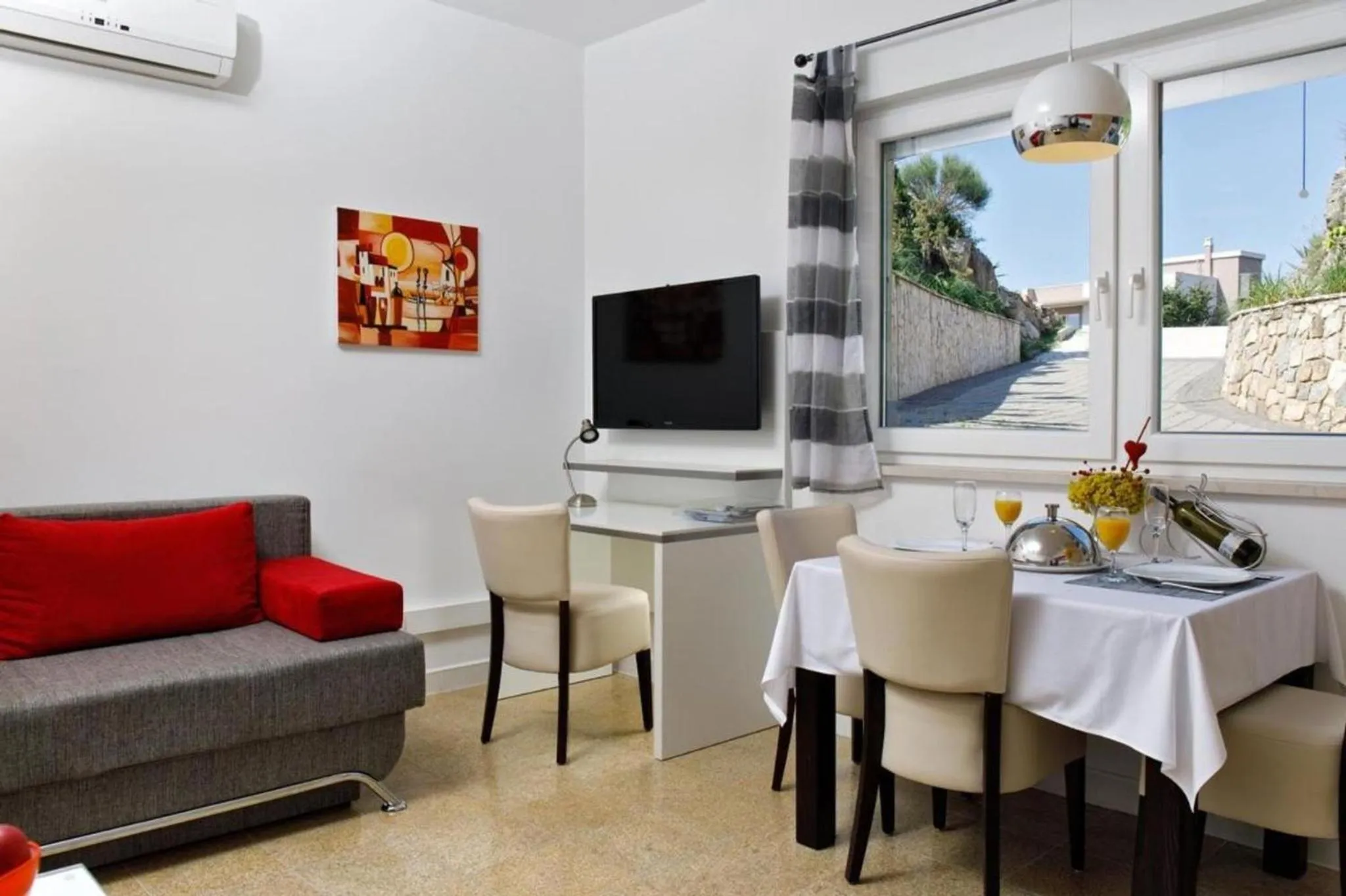 TV and multimedia in Nice Beach Apartments in Stobrec