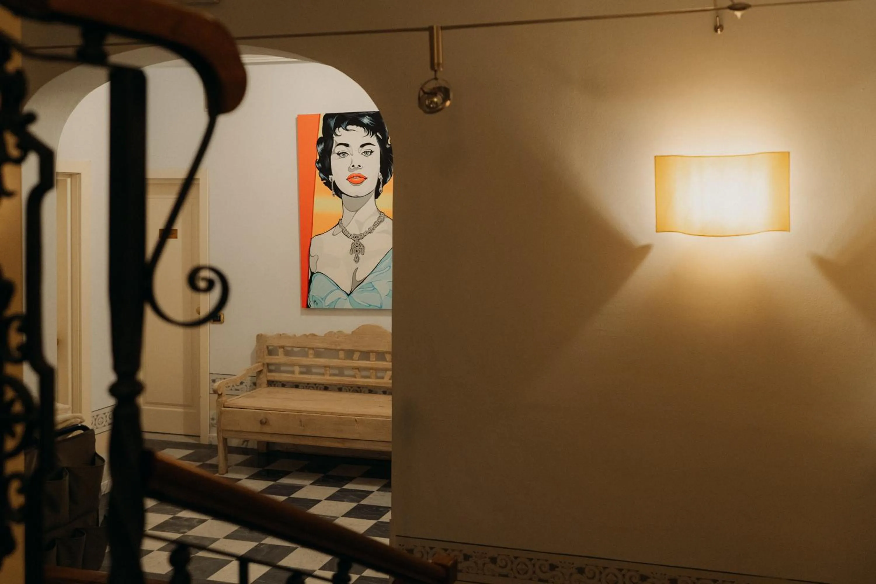 Decorative detail in Hotel Palazzo Guiscardo Pietrasanta