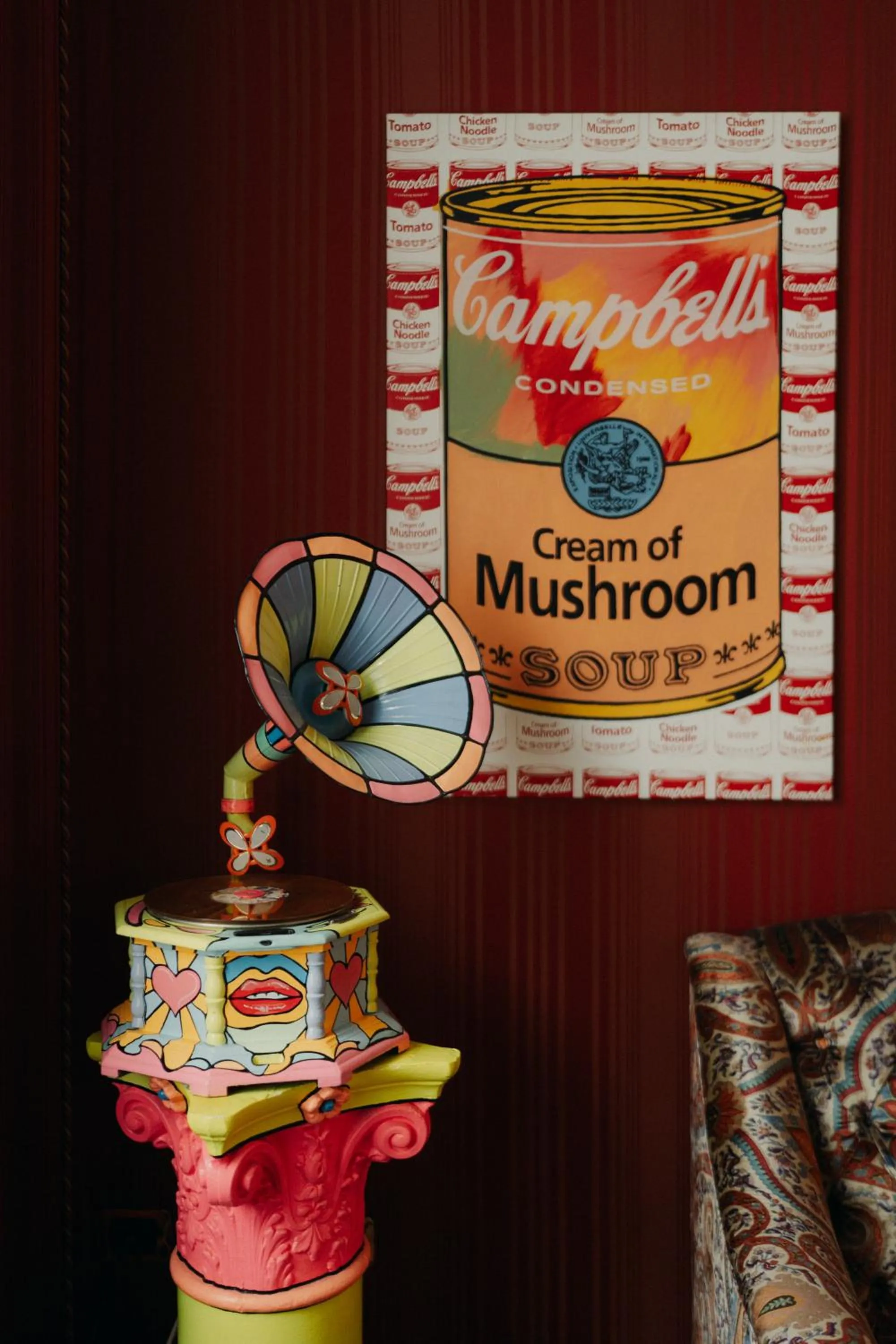 Decorative detail in Hotel Palazzo Guiscardo Pietrasanta