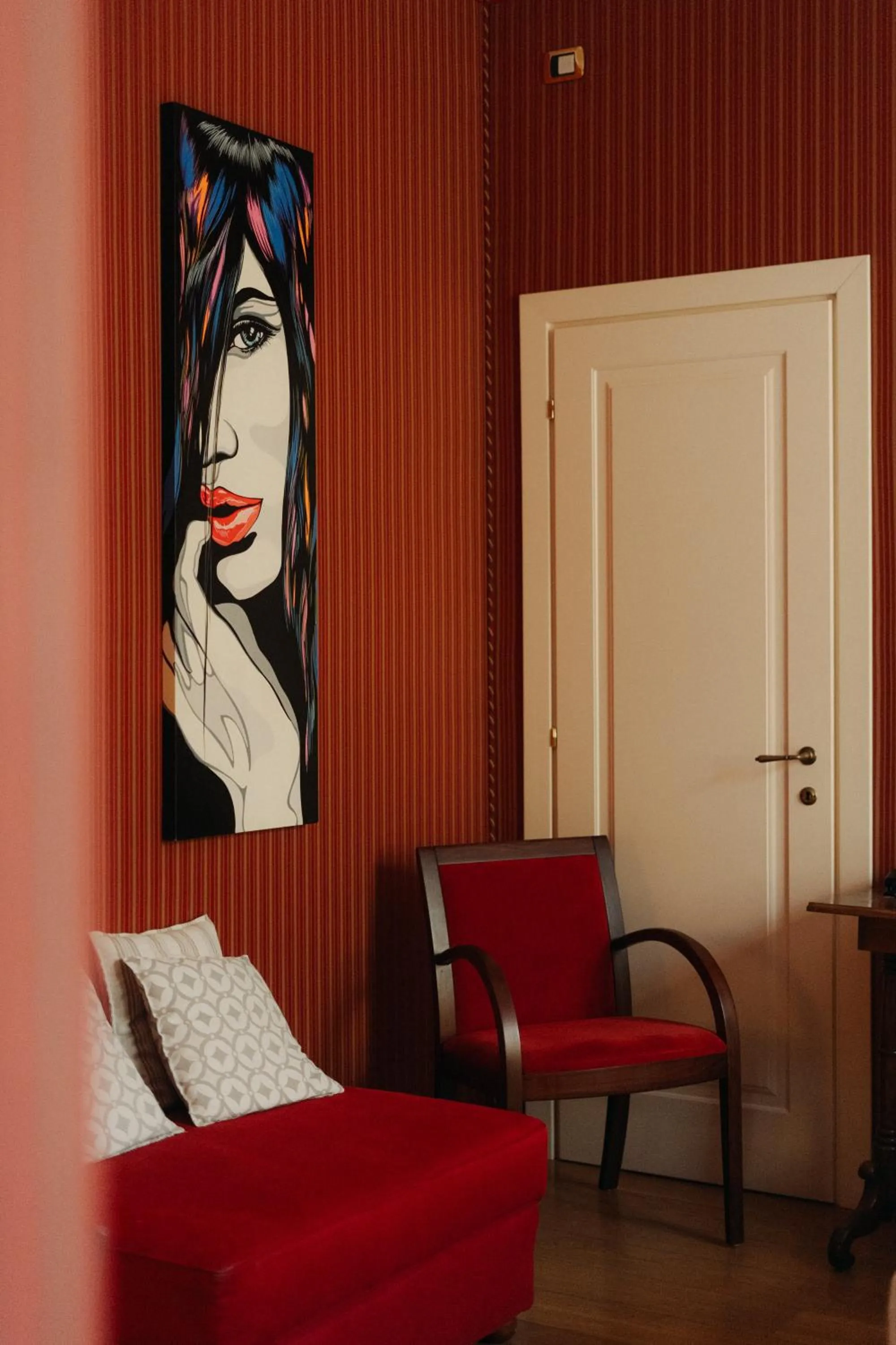 Decorative detail in Hotel Palazzo Guiscardo Pietrasanta