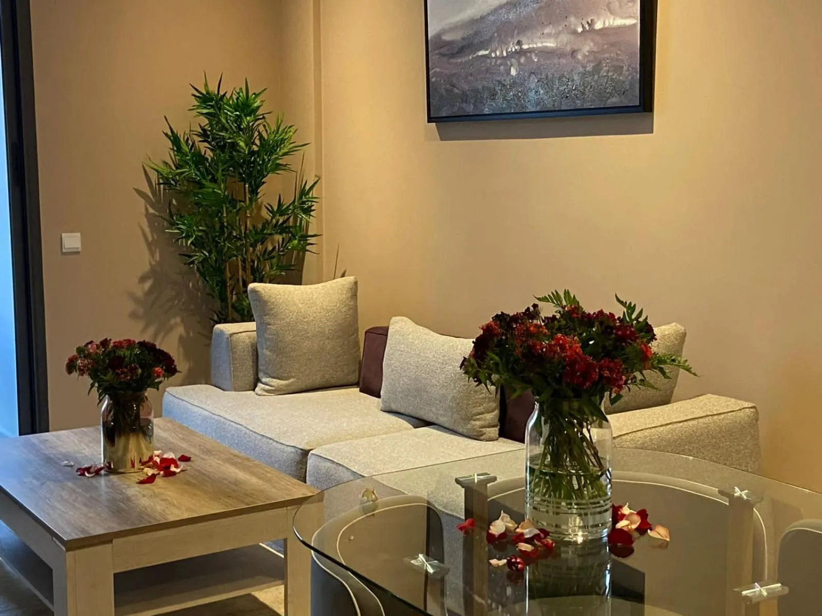 Seating area in Atlas-Résidence by Rent-Inn